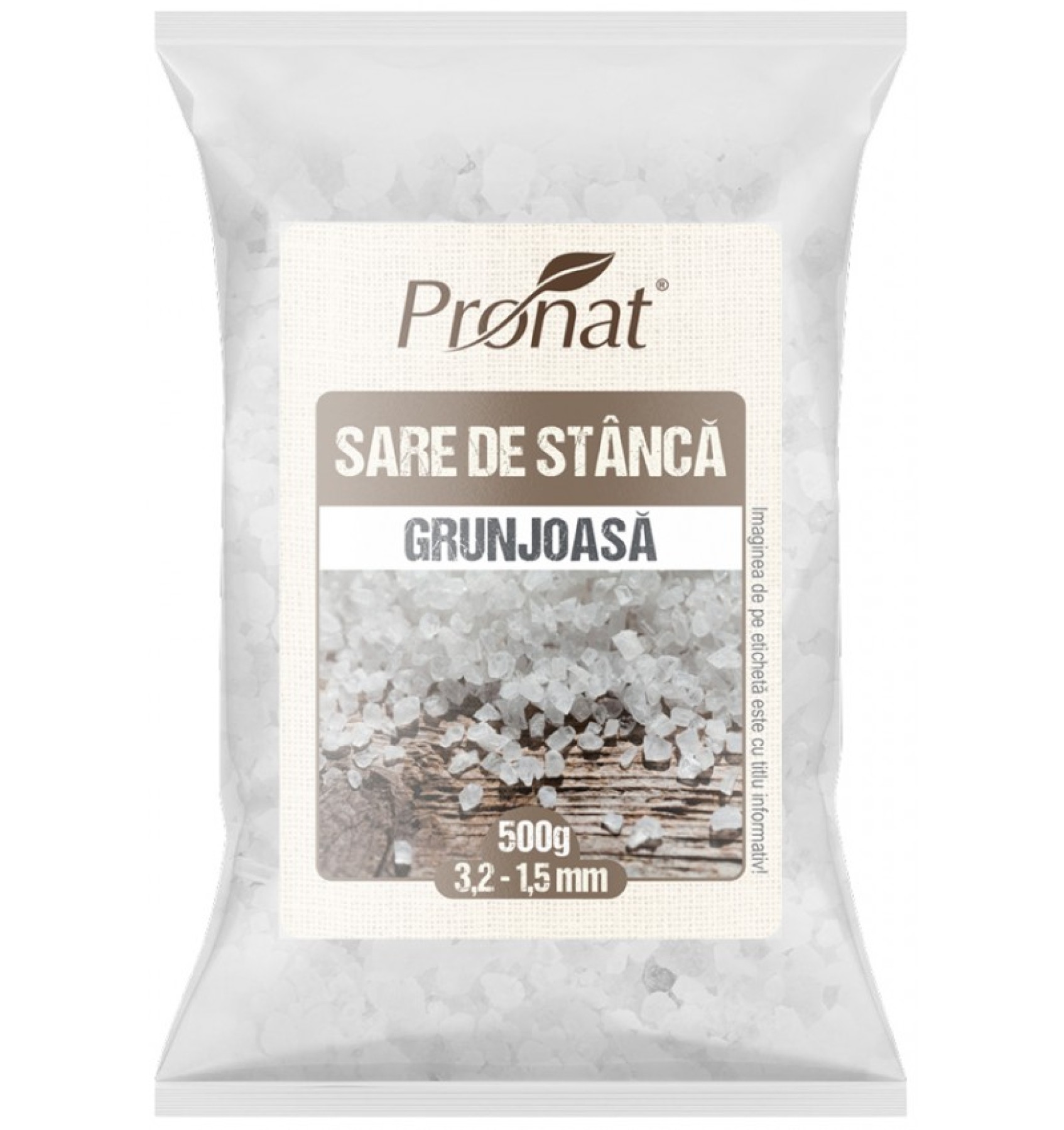 Sare de stanca grunjoasa 3,2 - 1,5mm, 500g