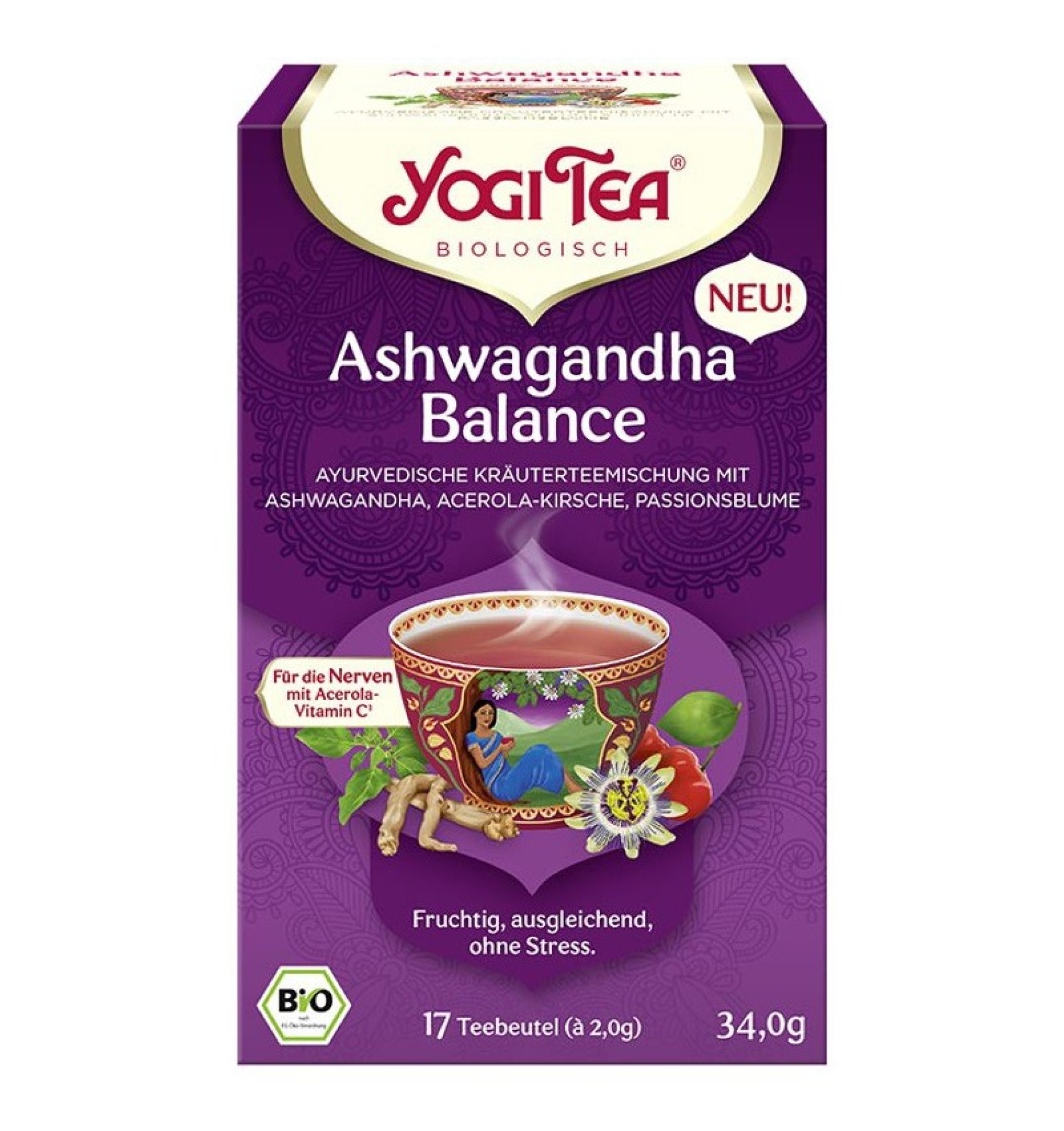 ECO/BIO Ceai Ashwagandha 17TB*2g, 34.0g