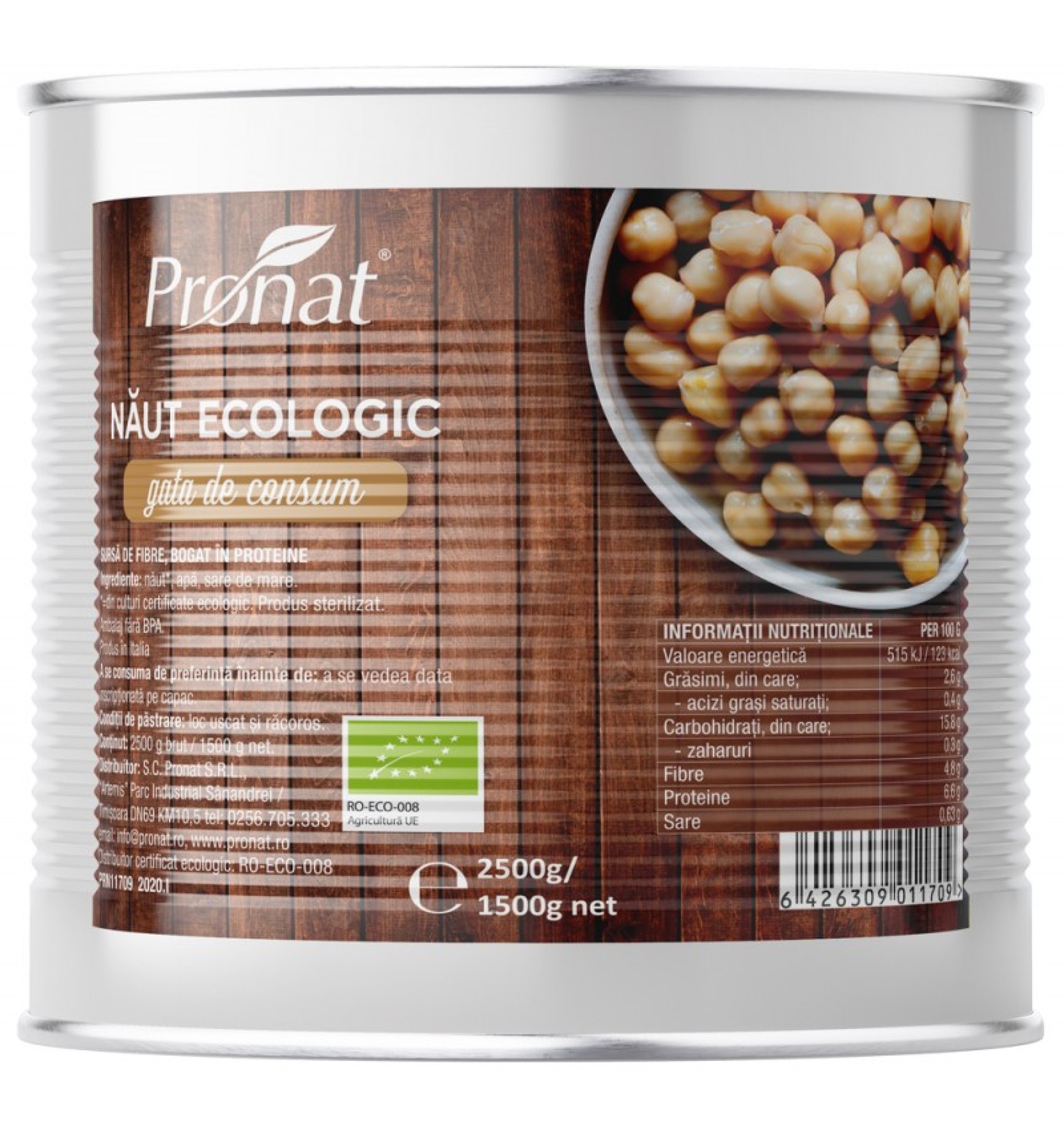 Naut bio gata de consum 2,5Kg