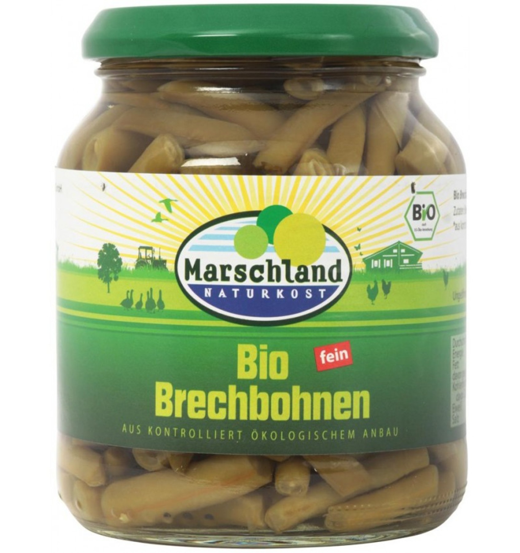 Fasole verde bio, 340/185 g