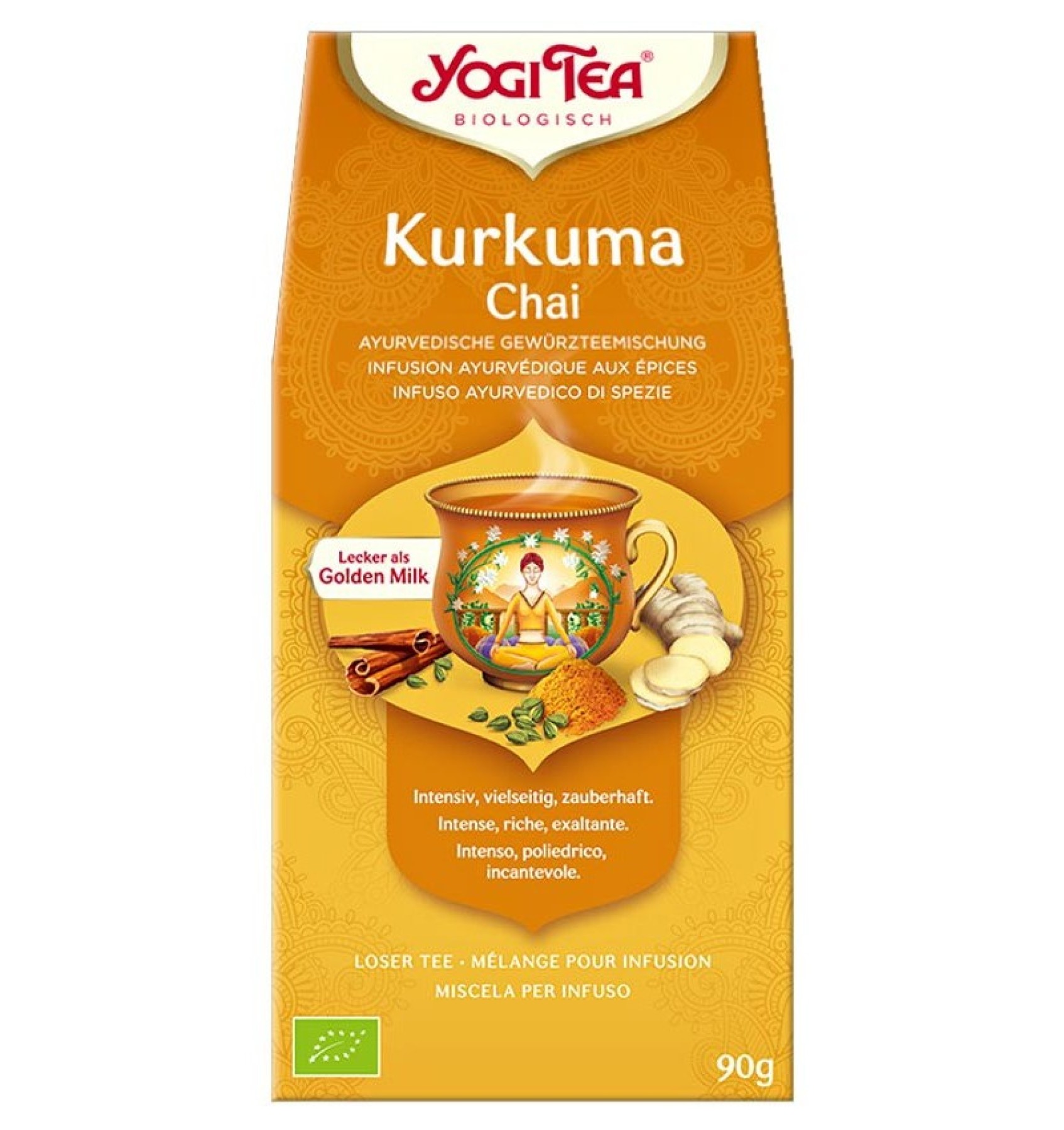 CEAI BIO CURCUMA CHAI, 90G YOGI TEA
