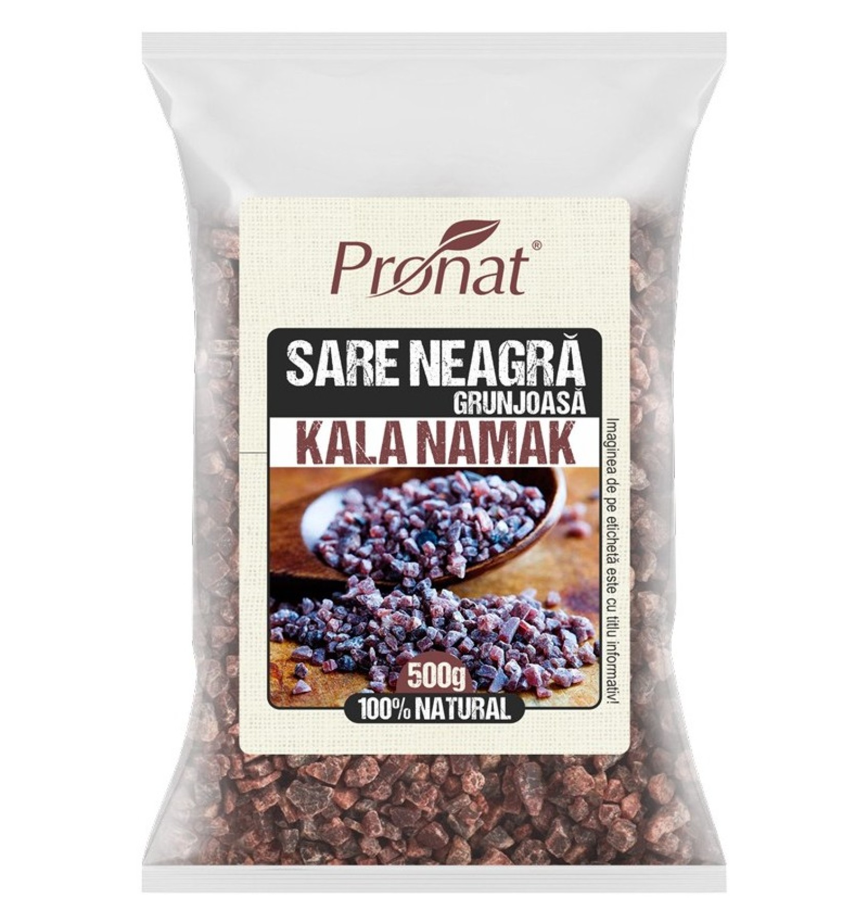 Sare neagra grunjoasa Kala Namak, 500g
