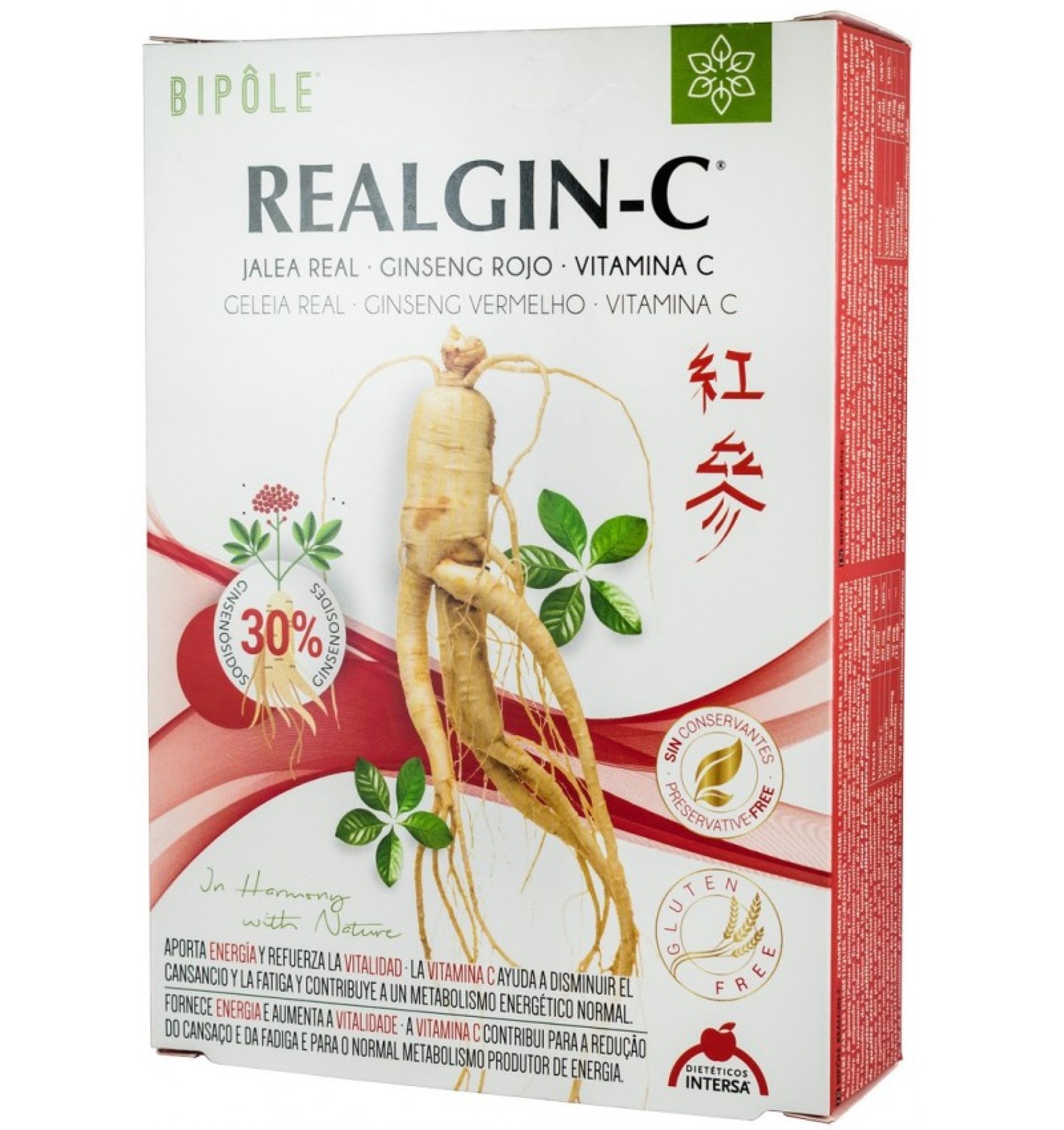 REALGIN-C LAPTISOR DE MATCA, GINSENG ROSU SI VITAMINA C, 200ML 20 FIOLE A 10ML BIPOLE