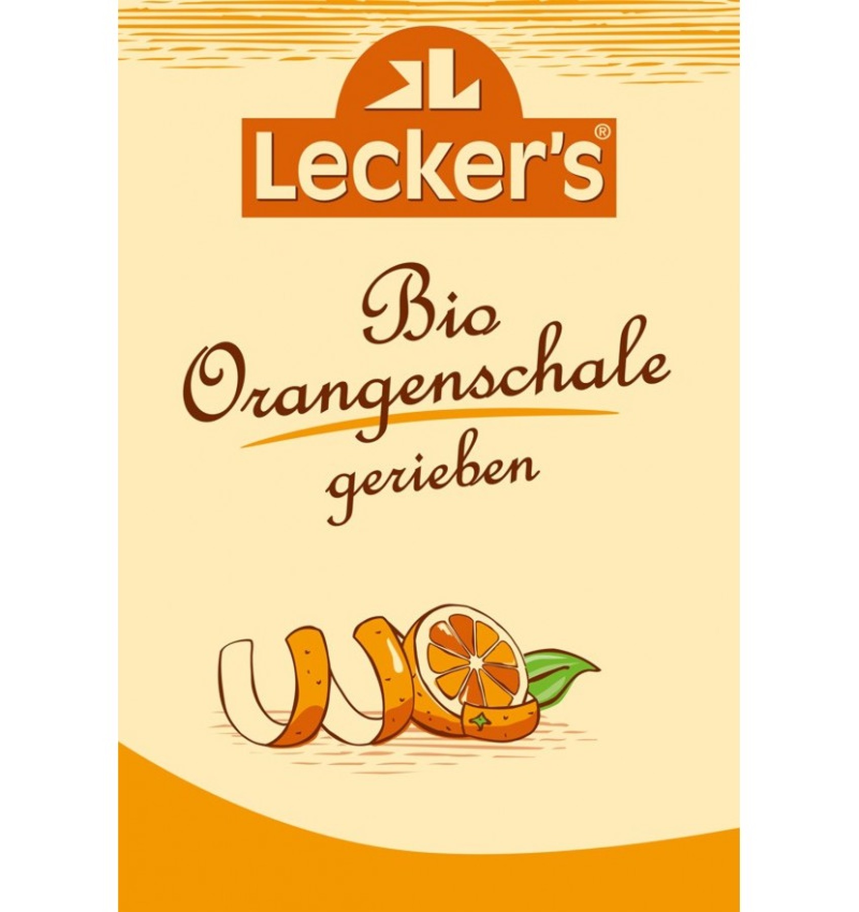 COAJA DE PORTOCALA BIO, MACINATA, 15G LECKER`S