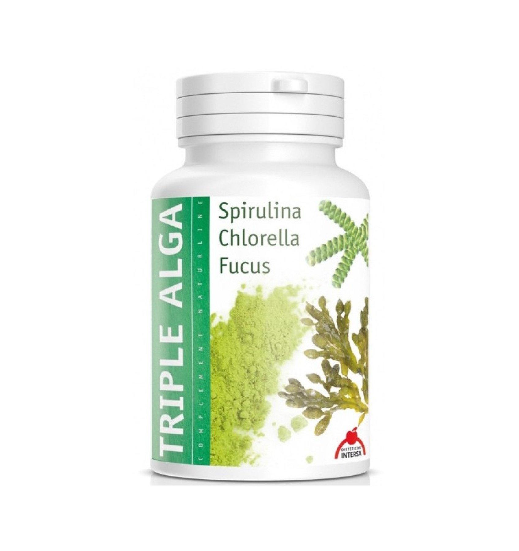 TRIPLU ALGE SPIRULINA, CHLORELLA, FUCUS, 46,8G DIETETICOS INTERSA