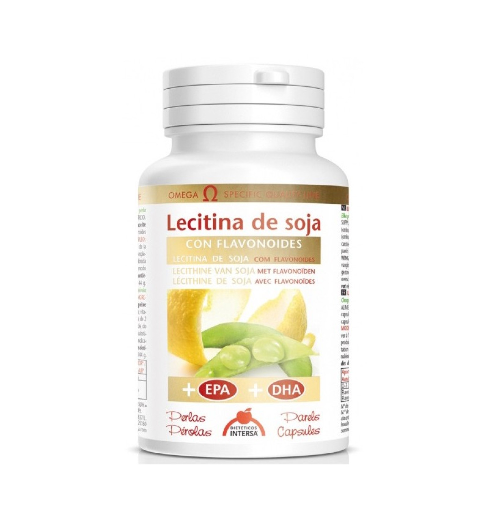 LECITINA DE SOIA CU FLAVONOIDE + EPA + DHA, 144G DIETETICOS INTERSA