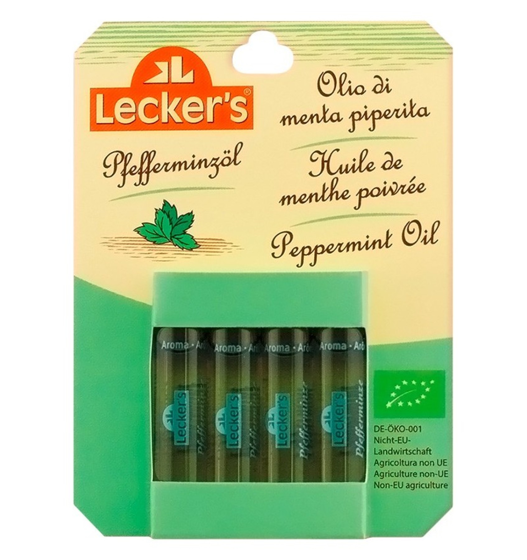 Ulei de menta bio, 4x2 ml Lecker\\\'s