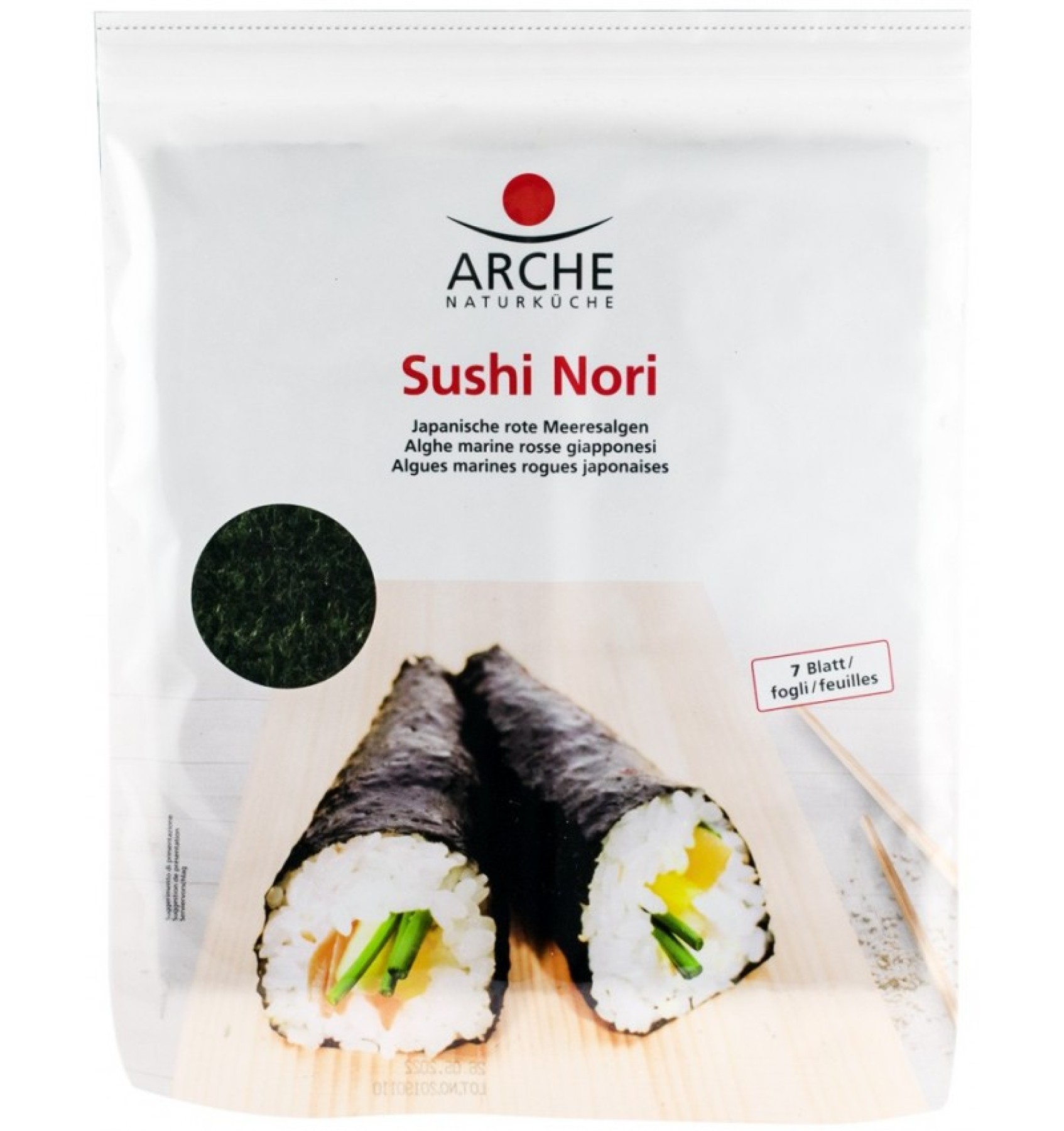 Sushi Nori bio prajite fara gluten 7 foi - 17 g