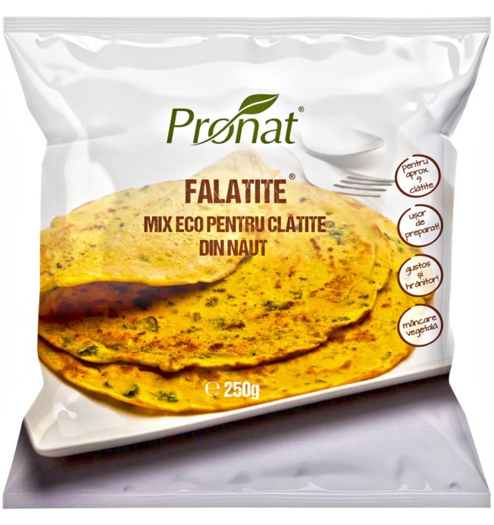 Falatite® mix bio din faina de naut cu condimente pentru clatite, 250g