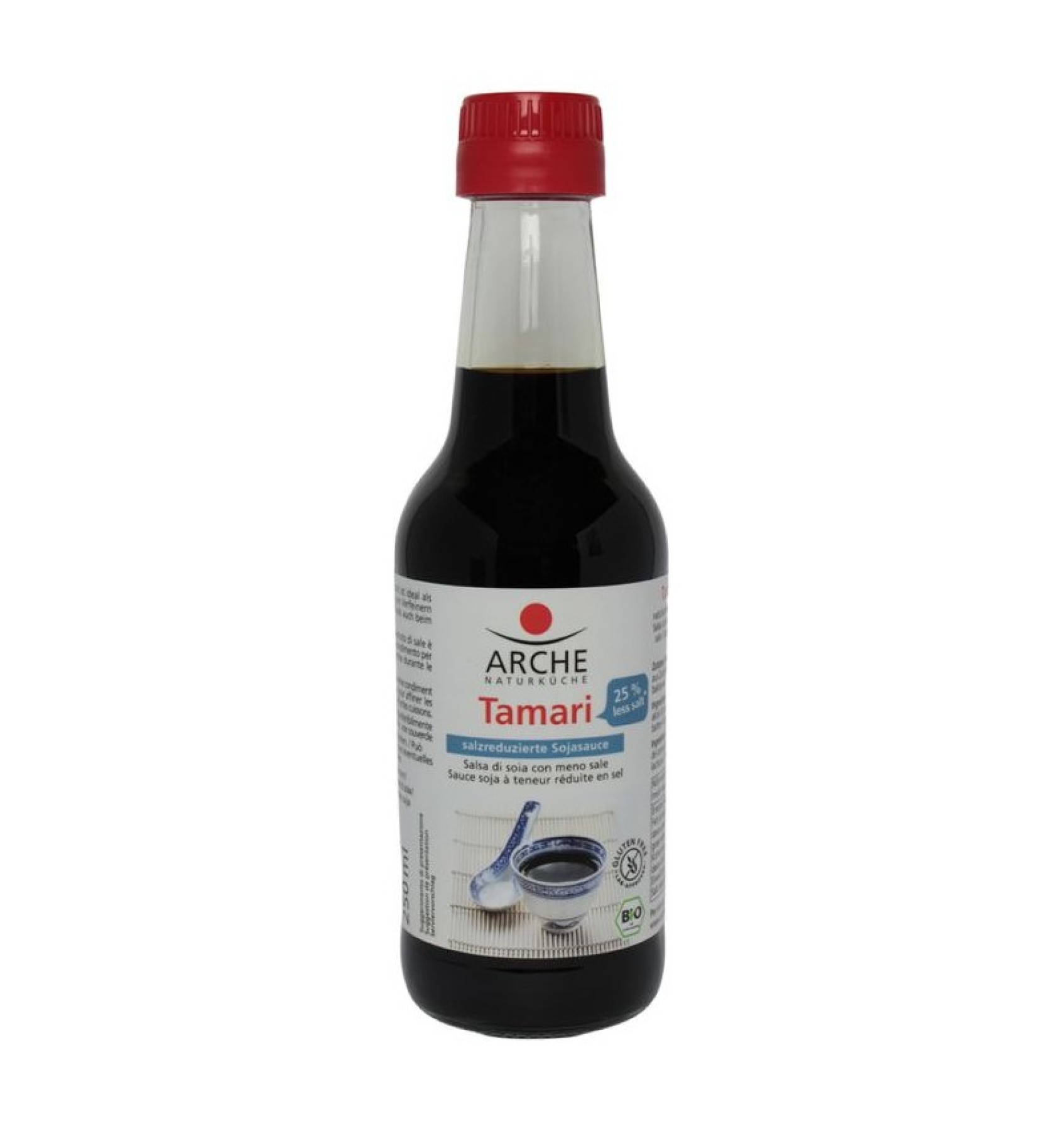 SOS BIO DE SOIA TAMARI CU 25% MAI PUTINA SARE, 250 ML ARCHE