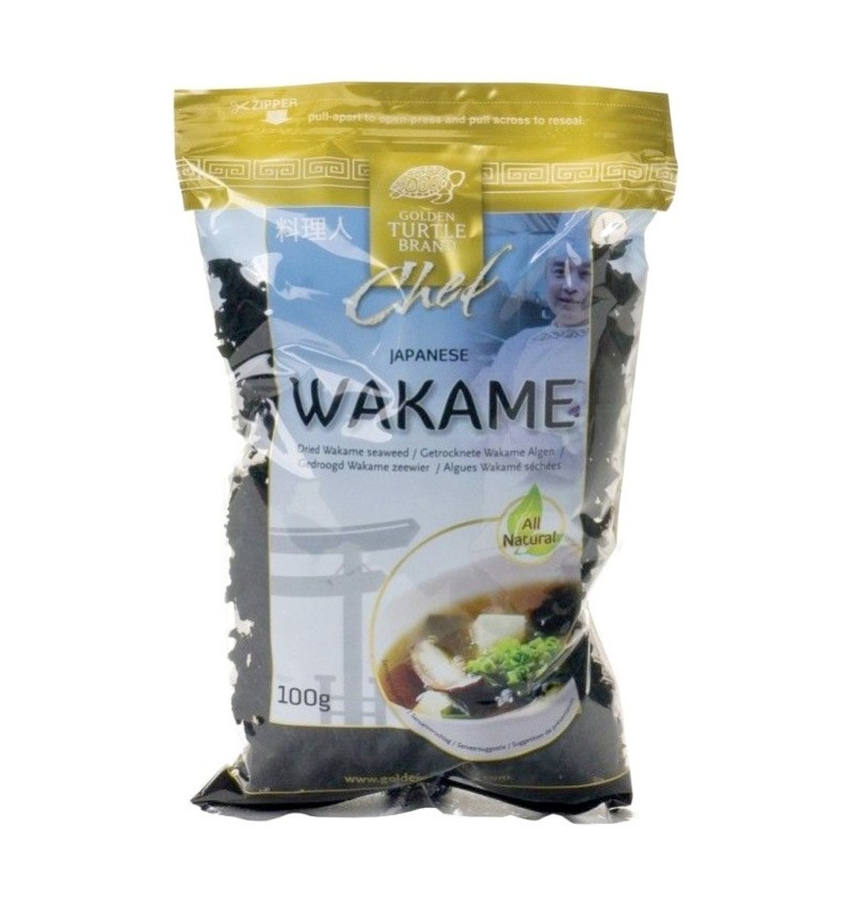 GOLDEN TURTLE Wakame alge uscate, 100 g