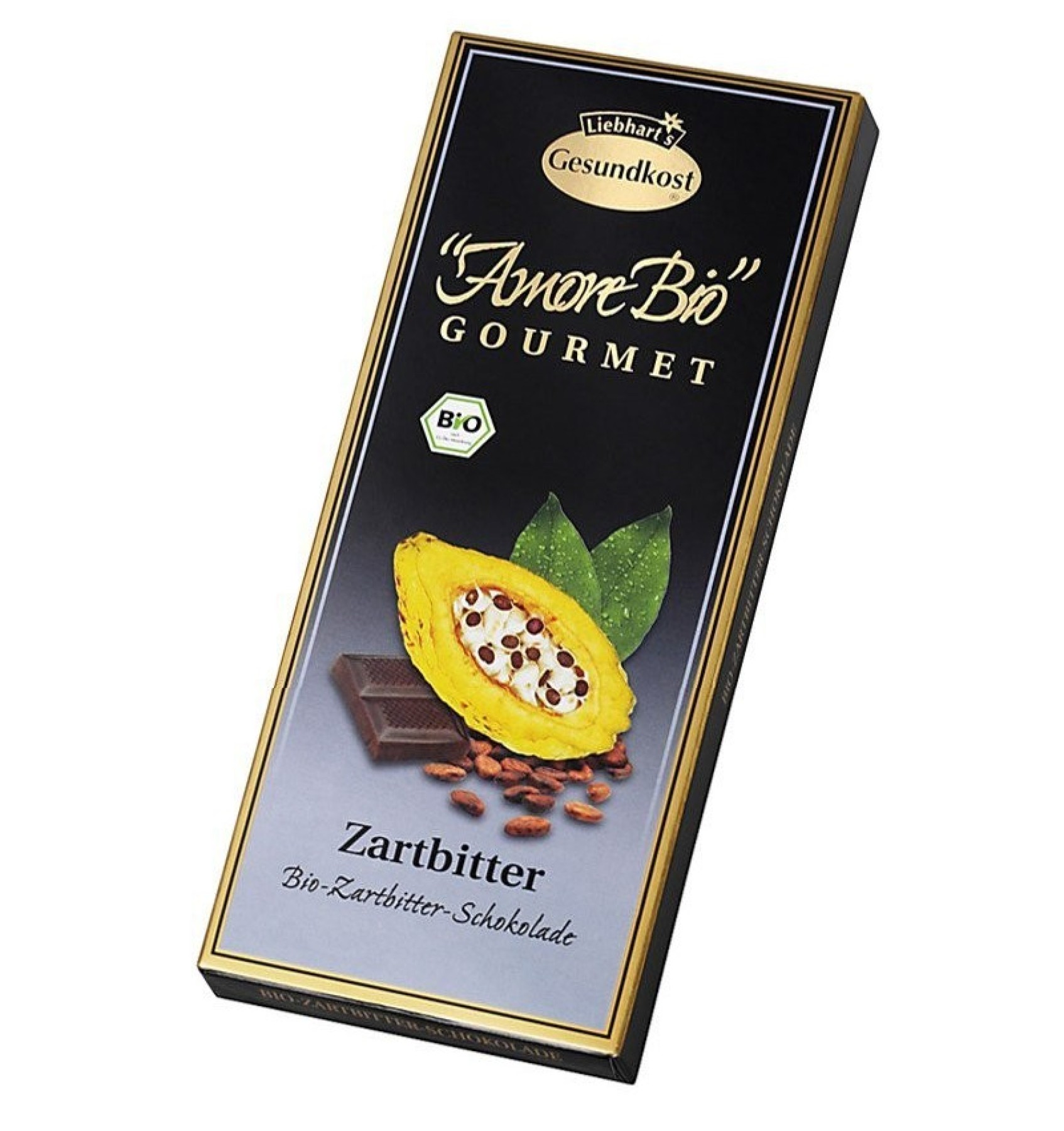 Ciocolata amaruie, 55% cacao, 100 g LIEBHART\\\'S AMORE BIO