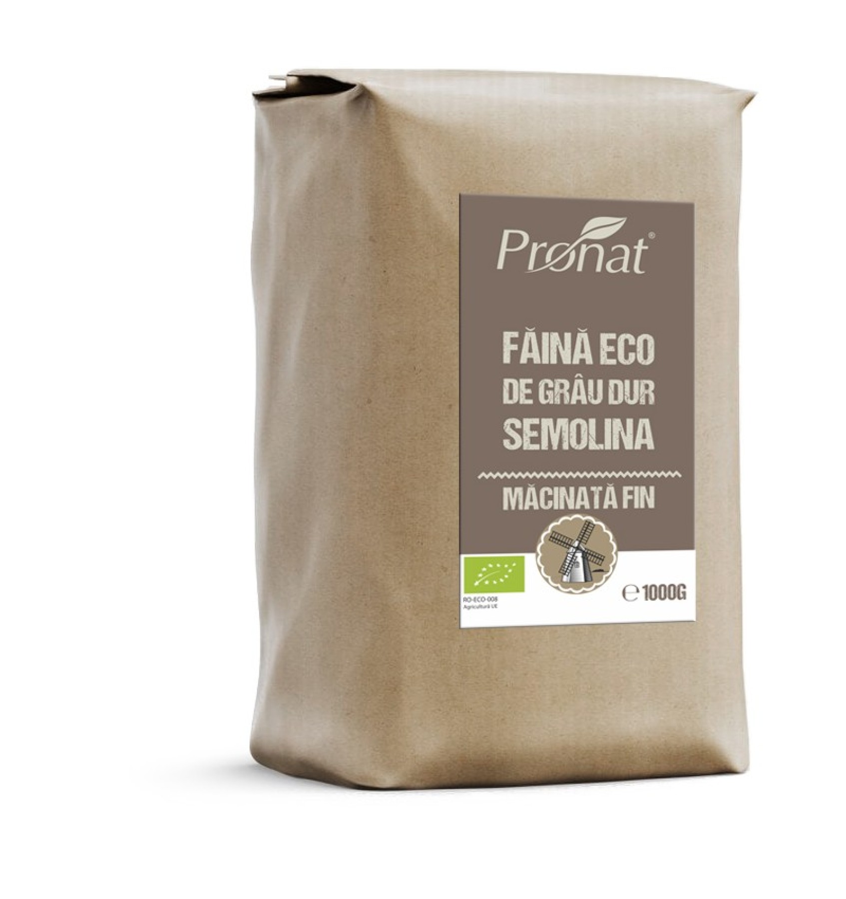 ECO/BIO Faina Semolina -din grau dur- macinata fin- 1kg