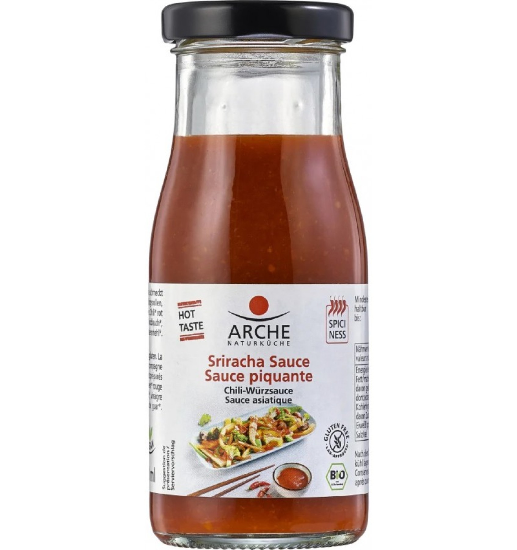 Sos bio chili Sriracha fara gluten - 130 ml