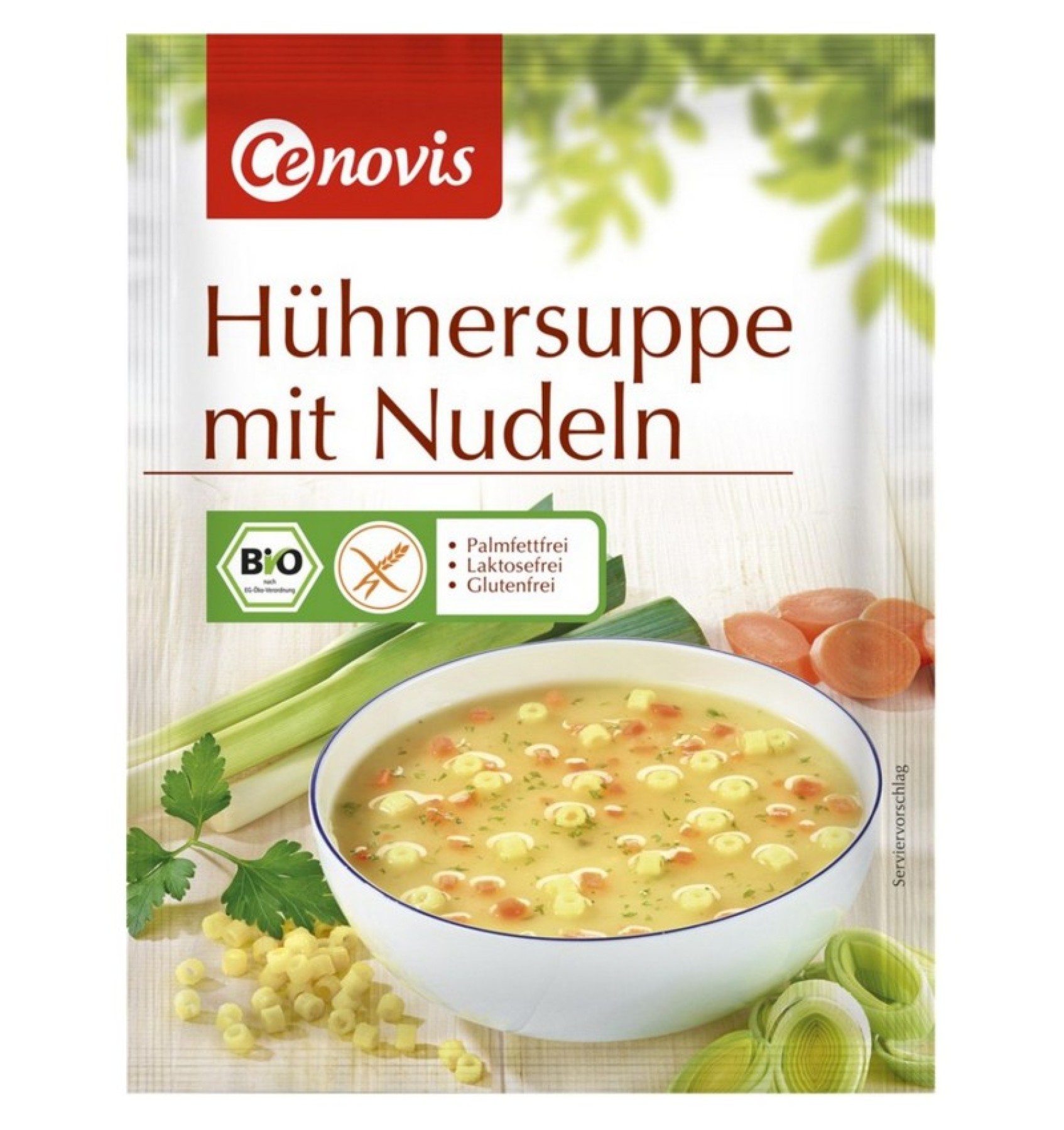 ECO/BIO Supa de pui cu taitei fara gluten,30gr