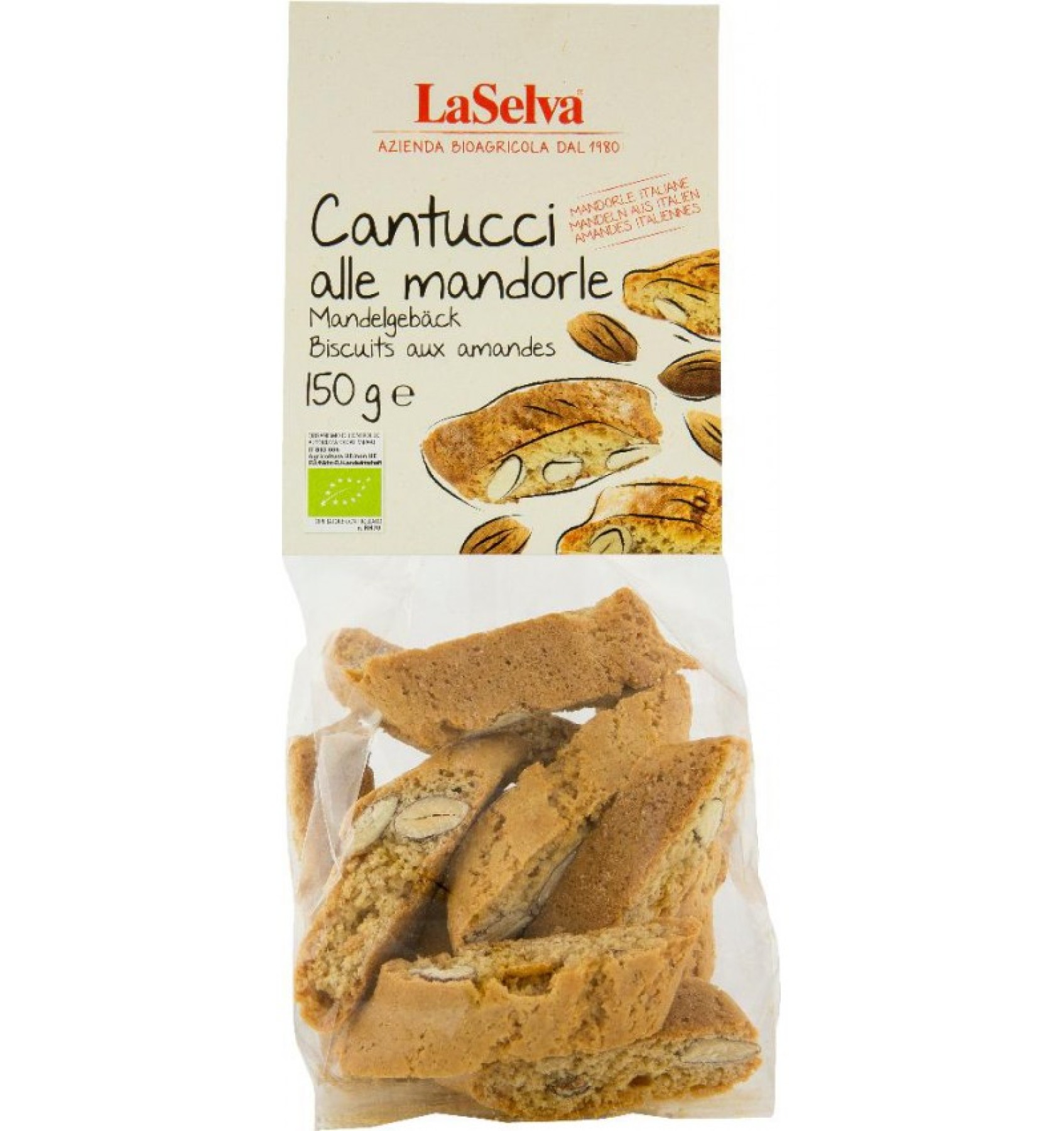 ECO/BIO Biscuiti Cantucci cu migdale 150gr