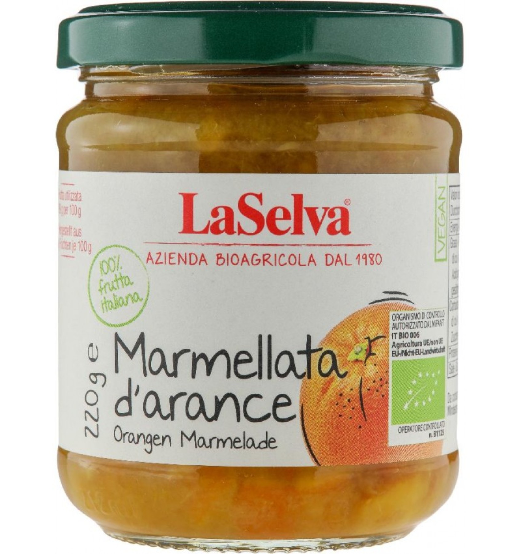 ECO/BIO Marmelada de portocale 220gr