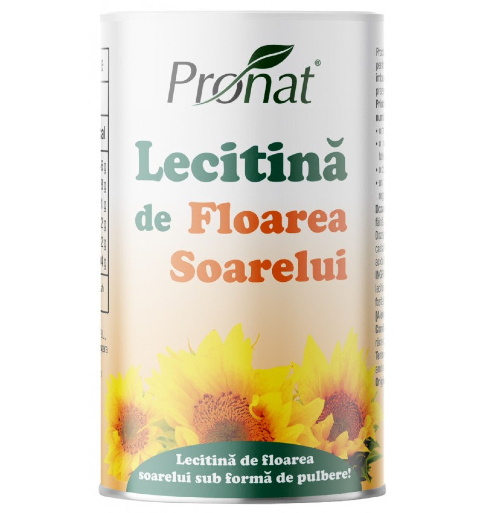 ECO/BIO Lecitina din seminte de floarea soarelui 200gr