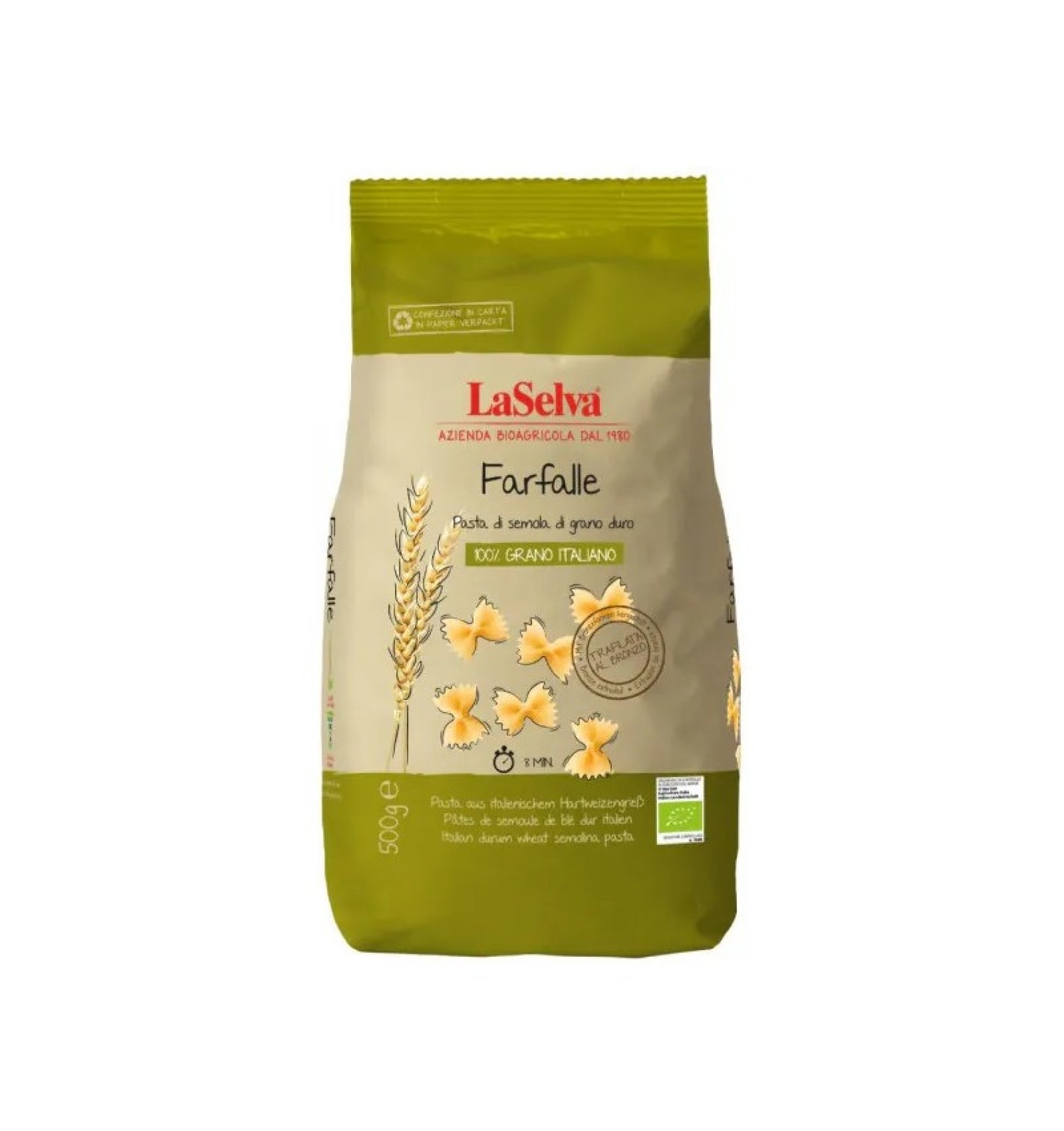 ECO/BIO Paste Farfalle- din grau dur 500gr
