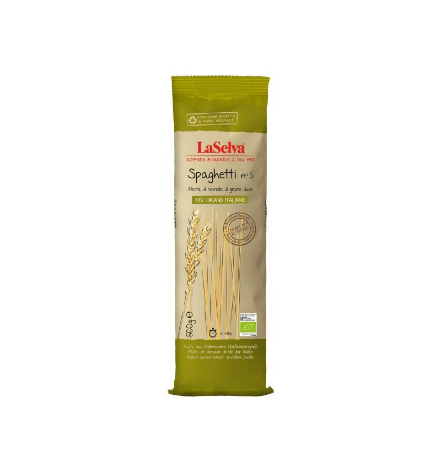 ECO/BIO Spaghete din grau dur nr.5 500gr