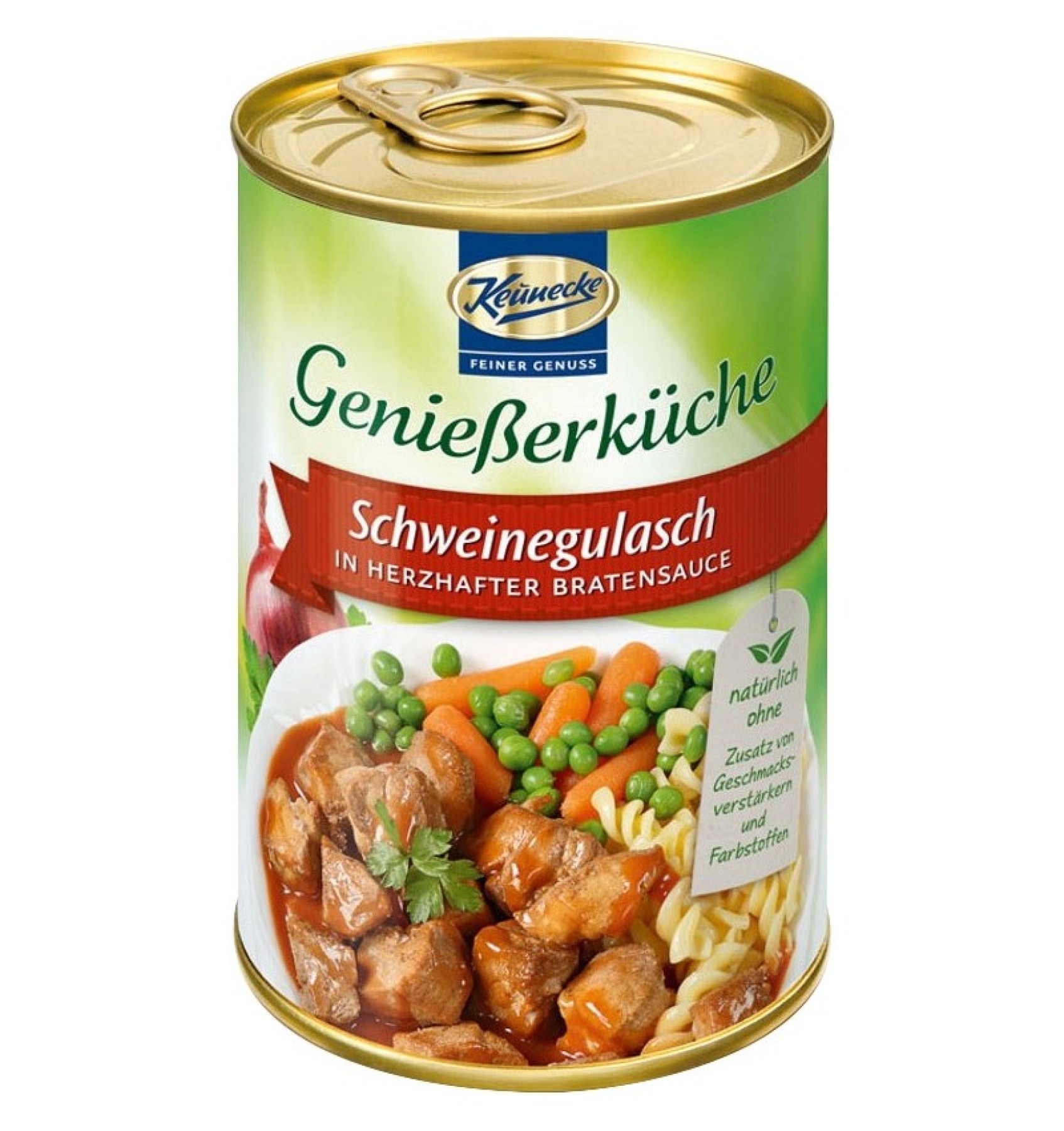 Gulas de porc in sos brun, gourmet 400g Keunecke