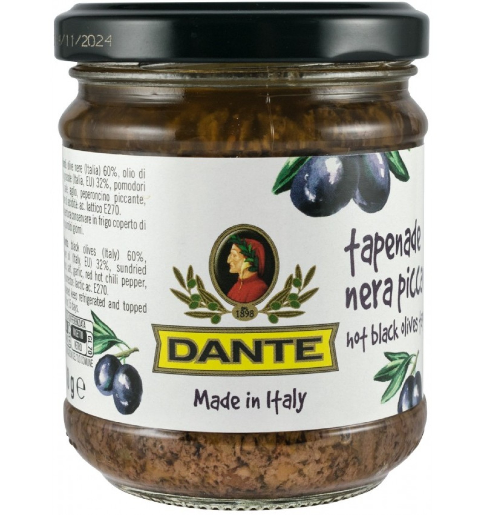 Pasta de masline picanta, 180 g Dante