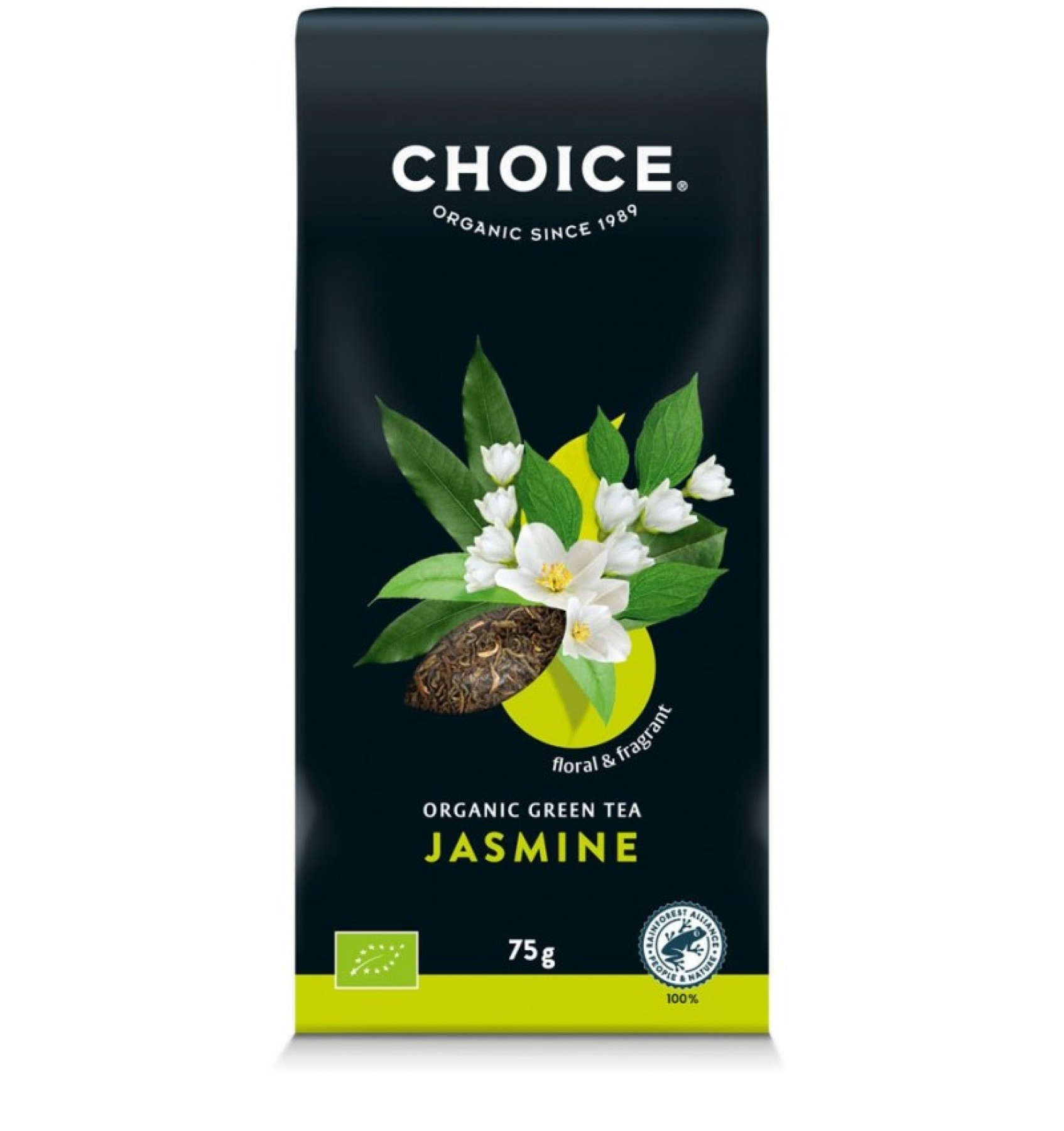 Ceai verde bio Jasmin, 75 g Choice®