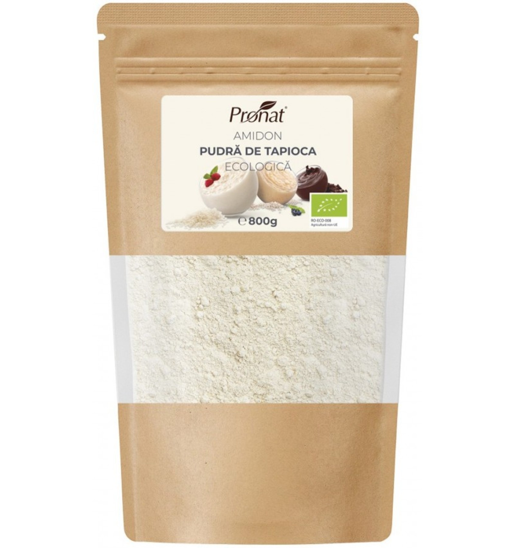 Amidon Pudra de Tapioca Bio, 800g