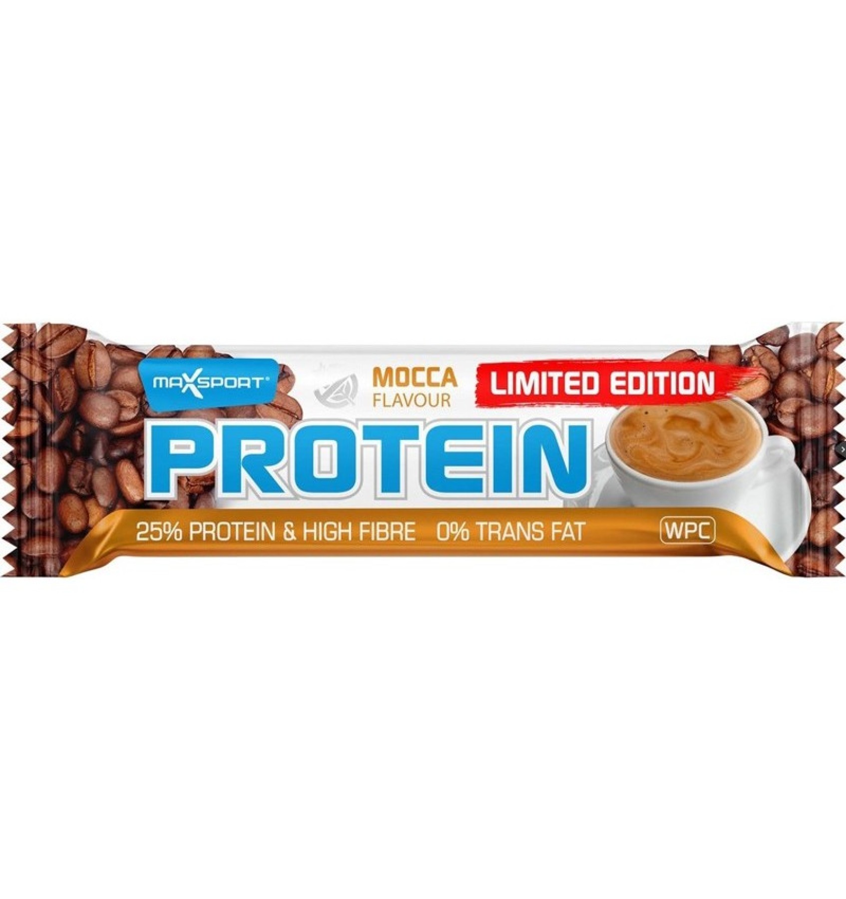 Baton proteic cu aroma de mocca, 60 g MaxSport