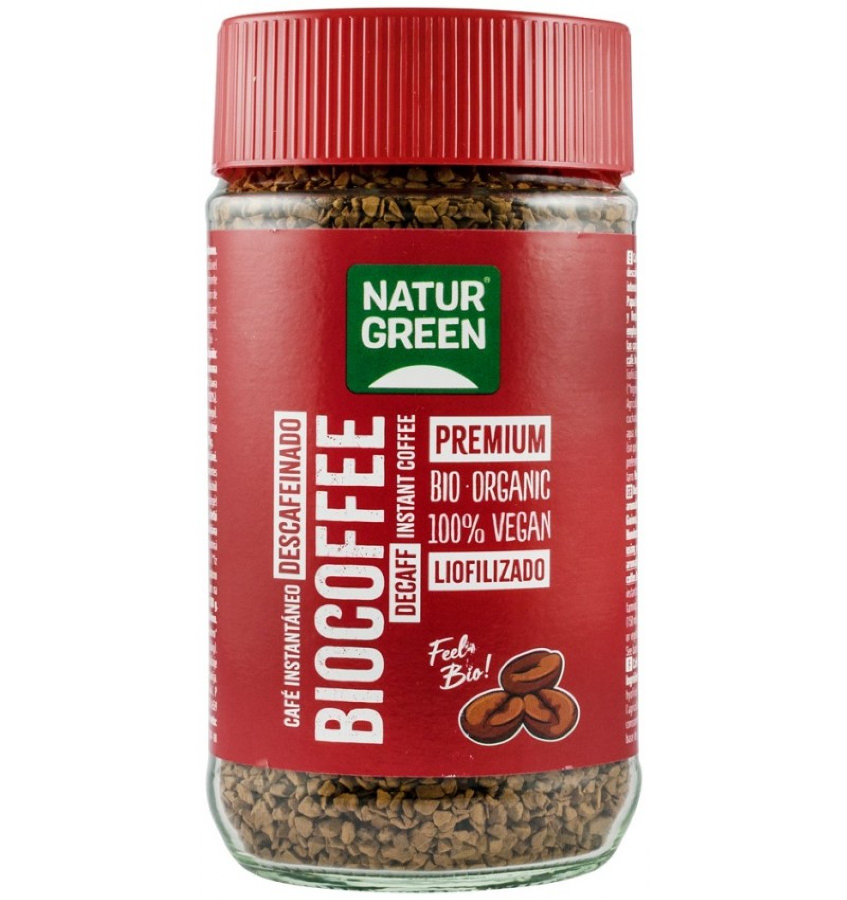 ECO/BIO Cafea instant decofeinizata, 100g