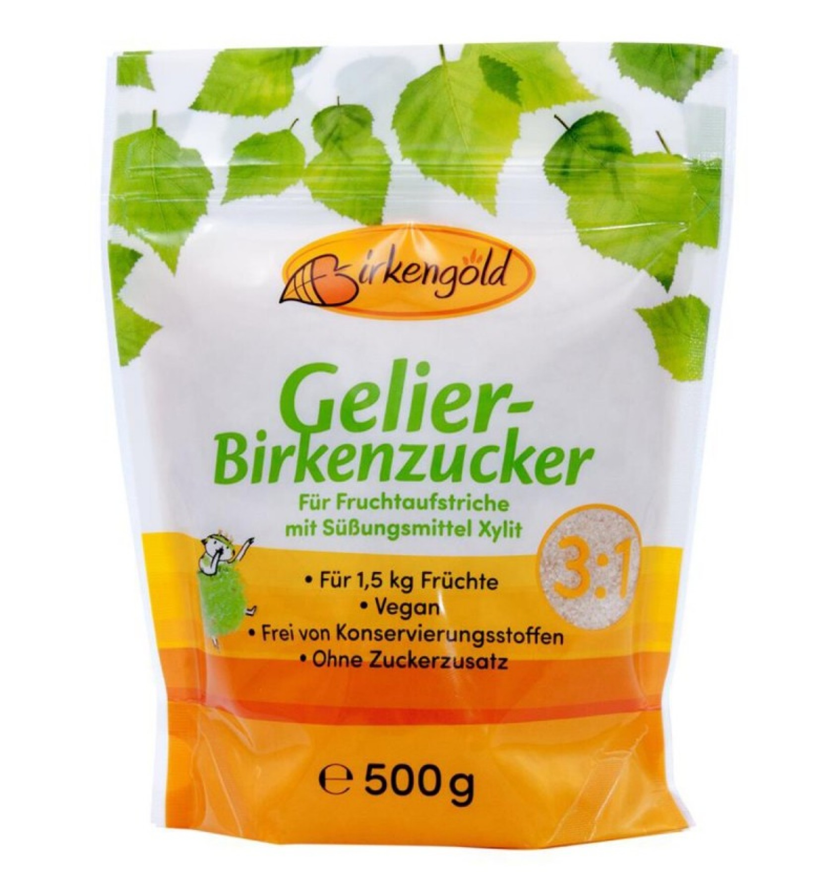 Gelifiant cu zahar de mesteacan 3:1, 500 g Birkengold