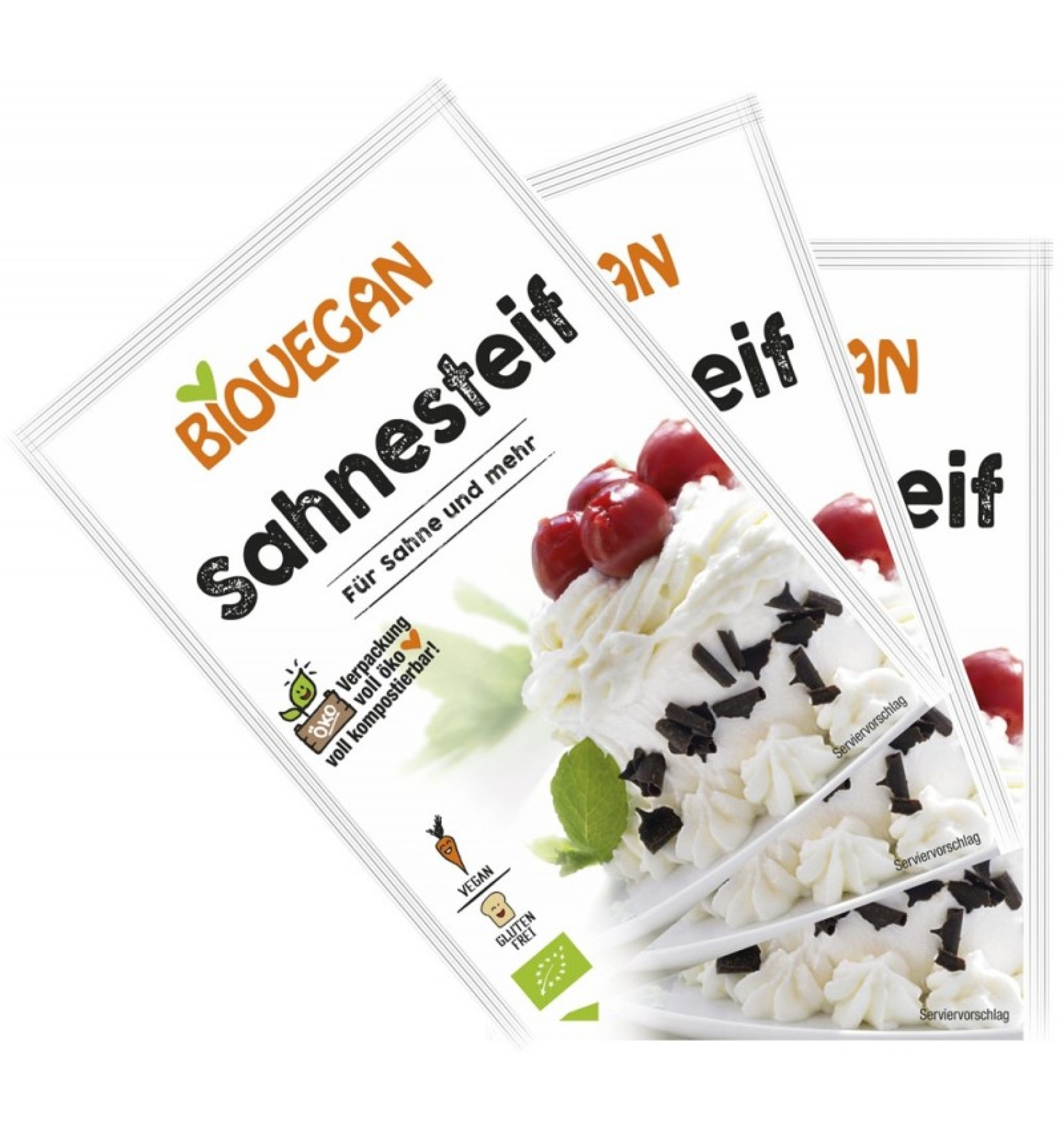 Intaritor Bio de creme si frisca, 3x6 g Biovegan