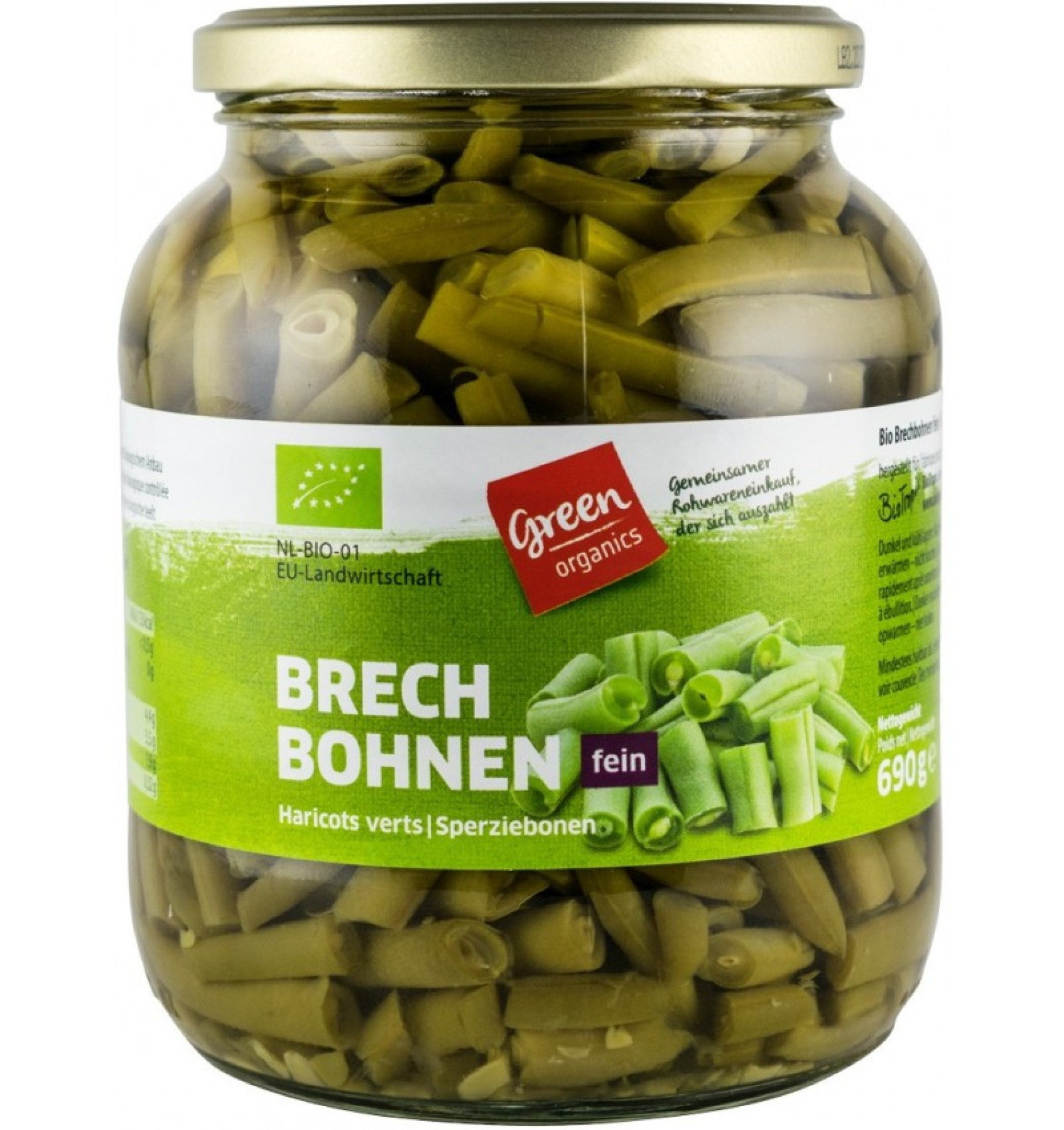 FASOLE VERDE BIO, 690G GREEN ORGANICS