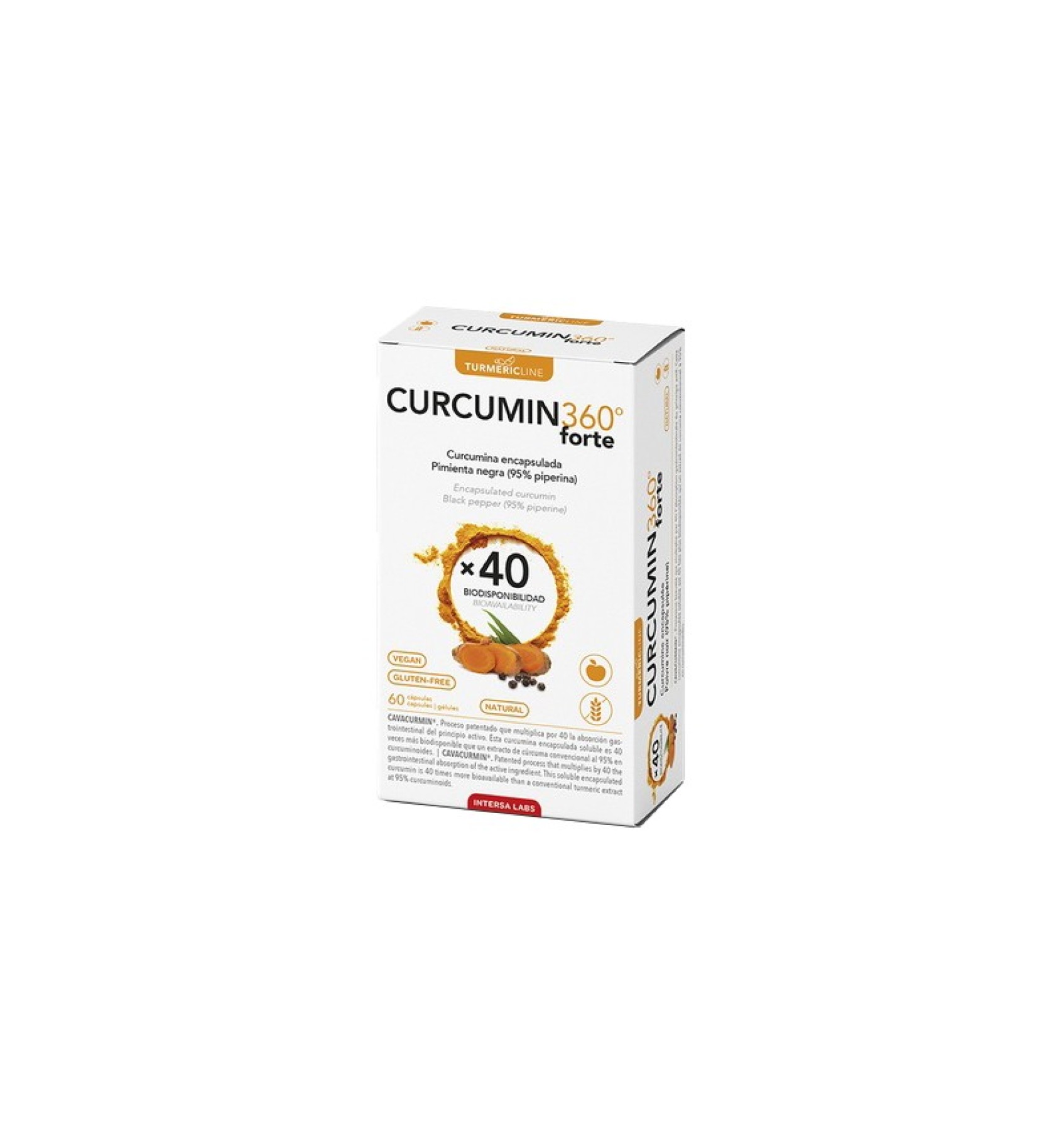 Curcumin 360 Forte, 60 capsule Cavacurmin Dieteticos Intersa