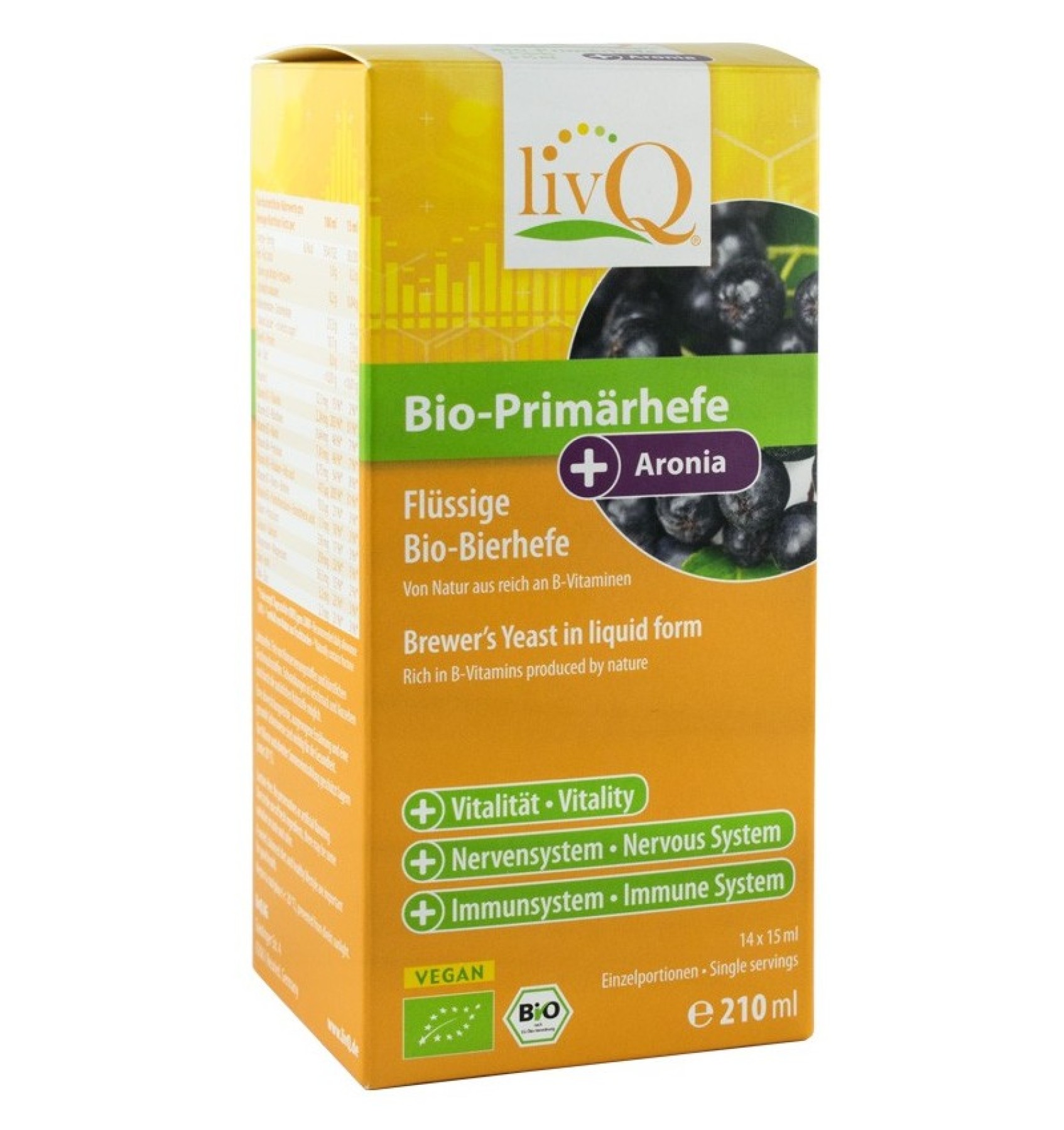 DROJDIE PRIMARA BIO CU ARONIA, 210 ML LIVQ
