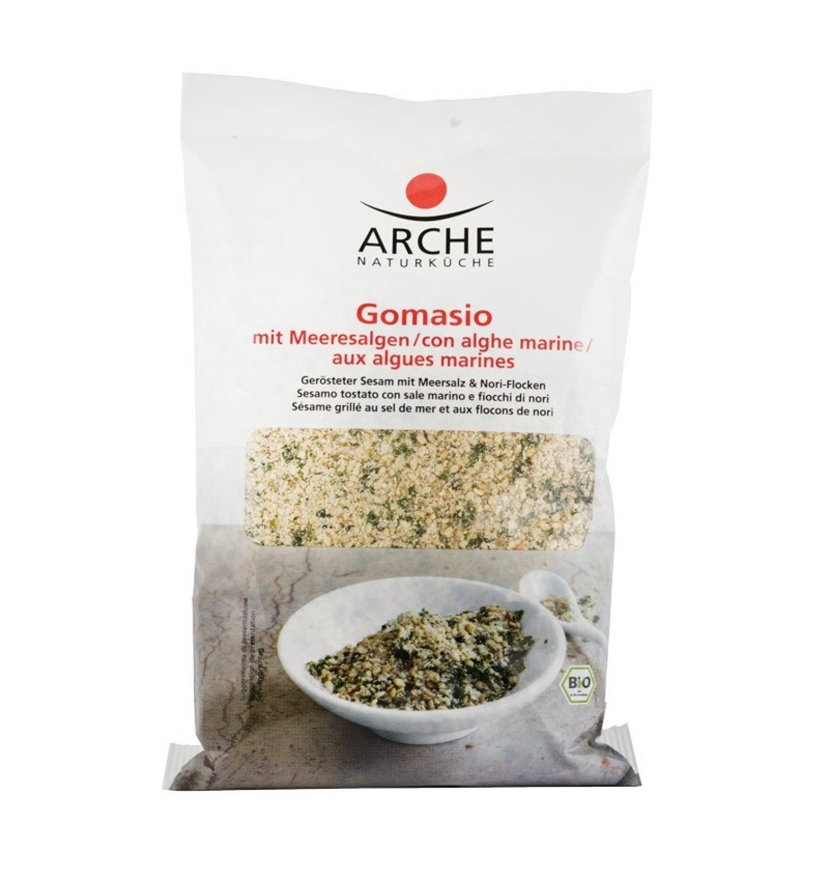 Gomasio BIO cu sare de mare si alge marine, 200 g Arche