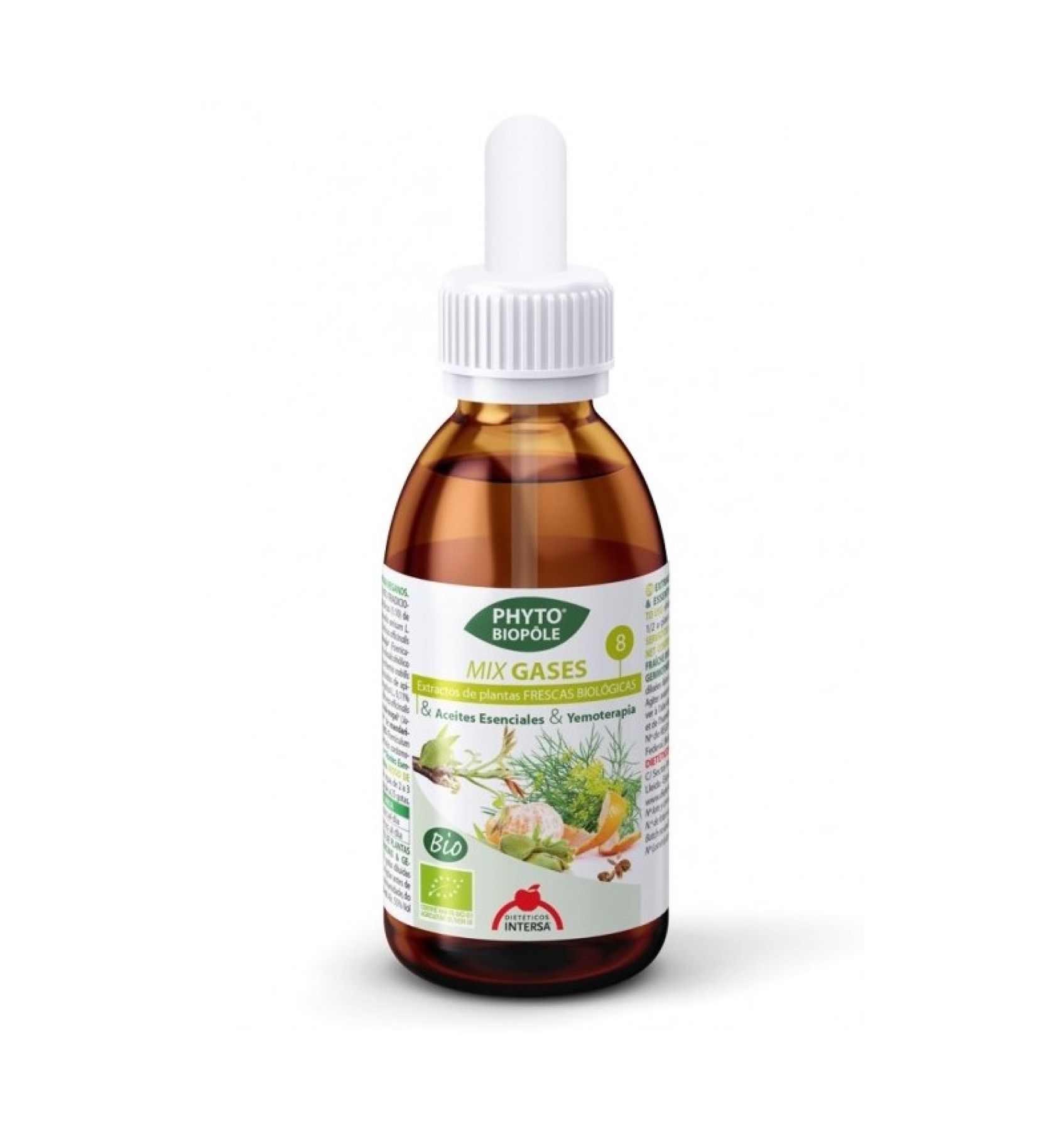 MIX BIO 8 DIN PLANTE, GAZE, DIGESTIE SI STOMAC PLAT, 50 ML Phyto-Biopôle