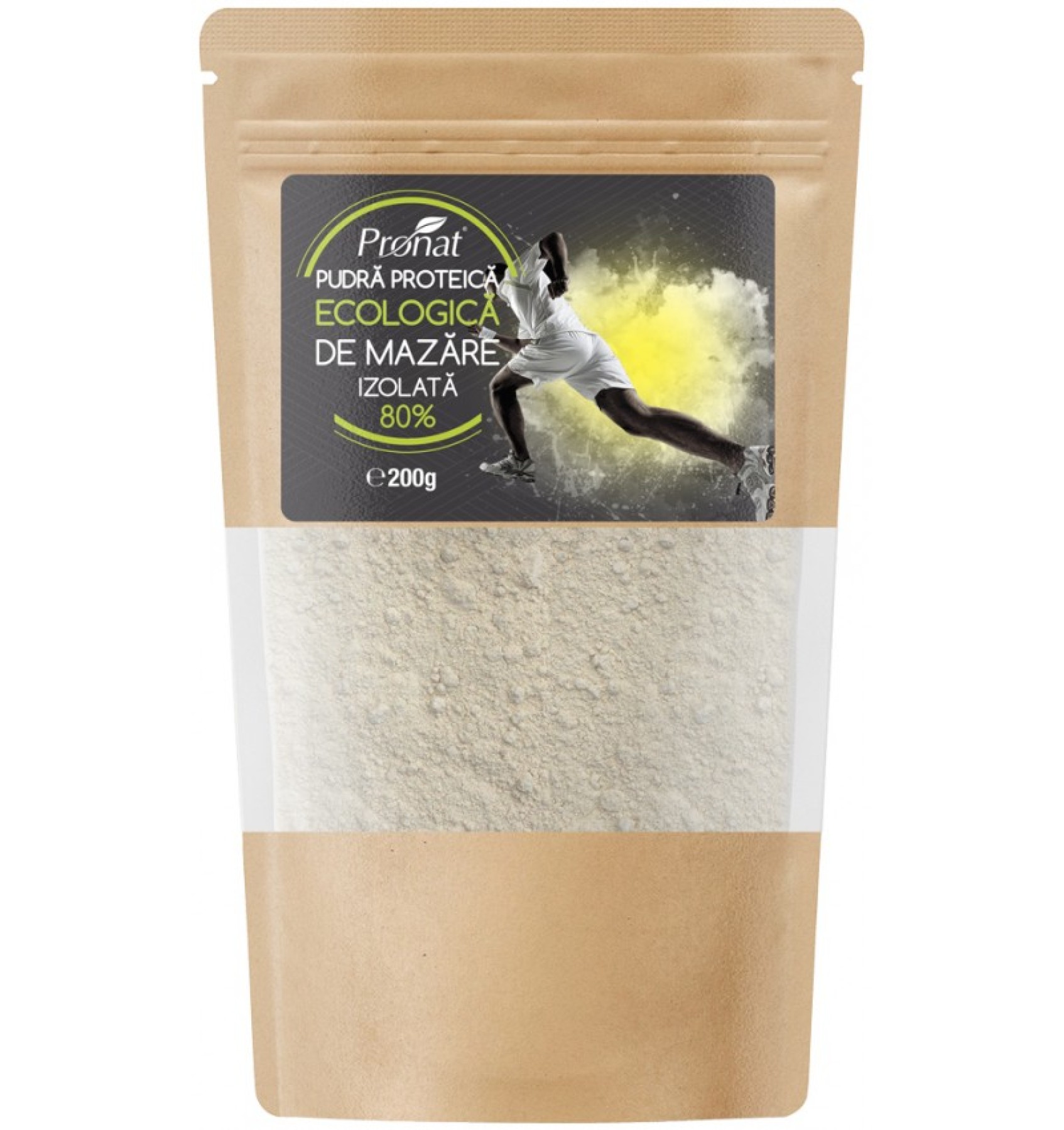 Pudra proteica BIO de mazare, izolata, 200g