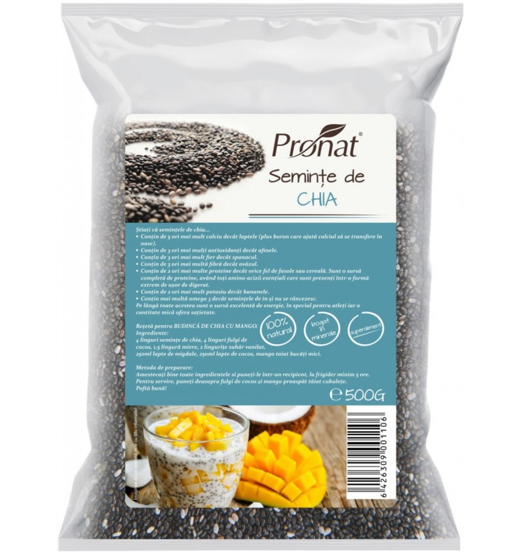 Seminte de Chia, 500 g