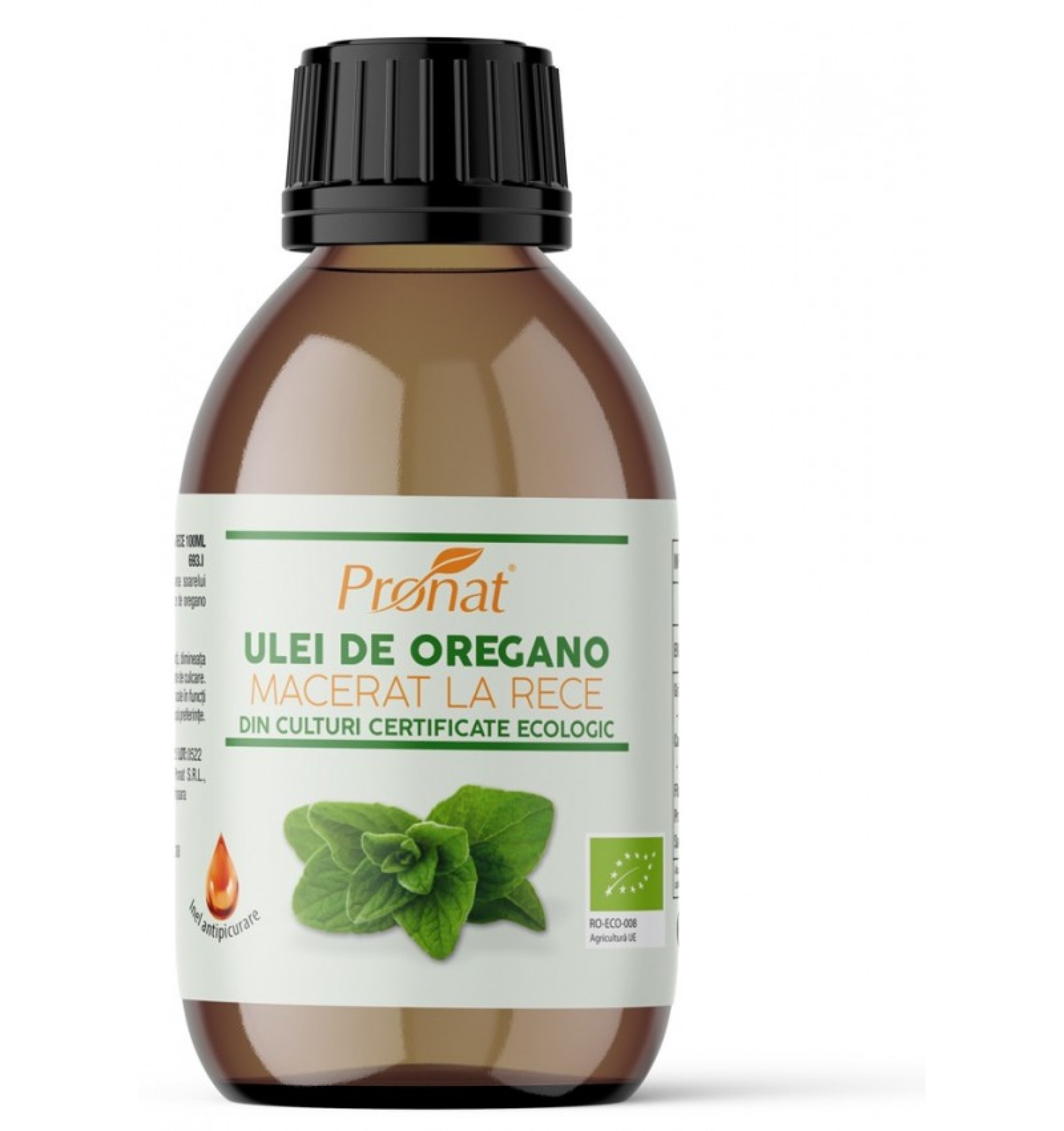 Ulei BIO de oregano macerat la rece, 100 ml