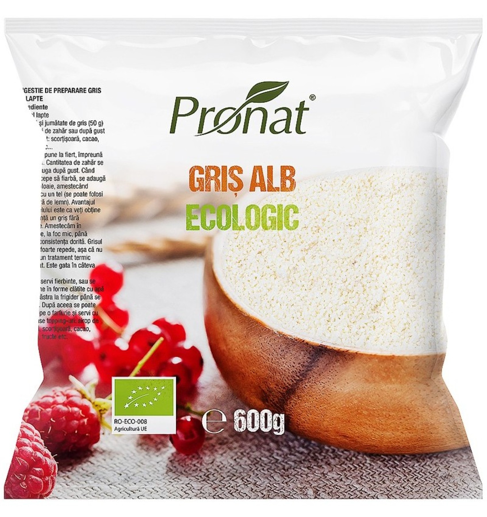 Gris alb BIO, 600 g