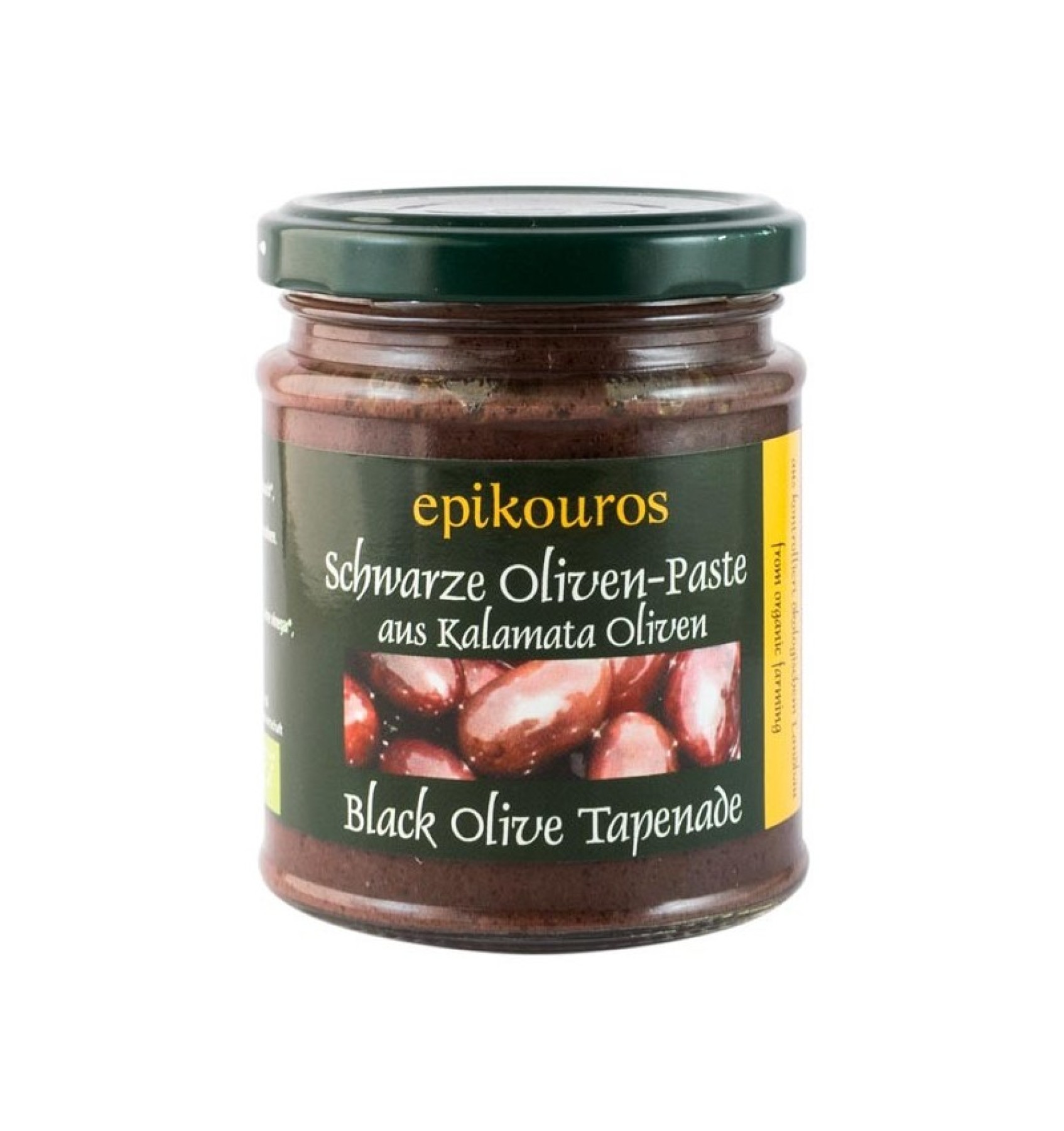 Epikouros Pasta Tapenade din masline Kalamata negre, BIO, 190g
