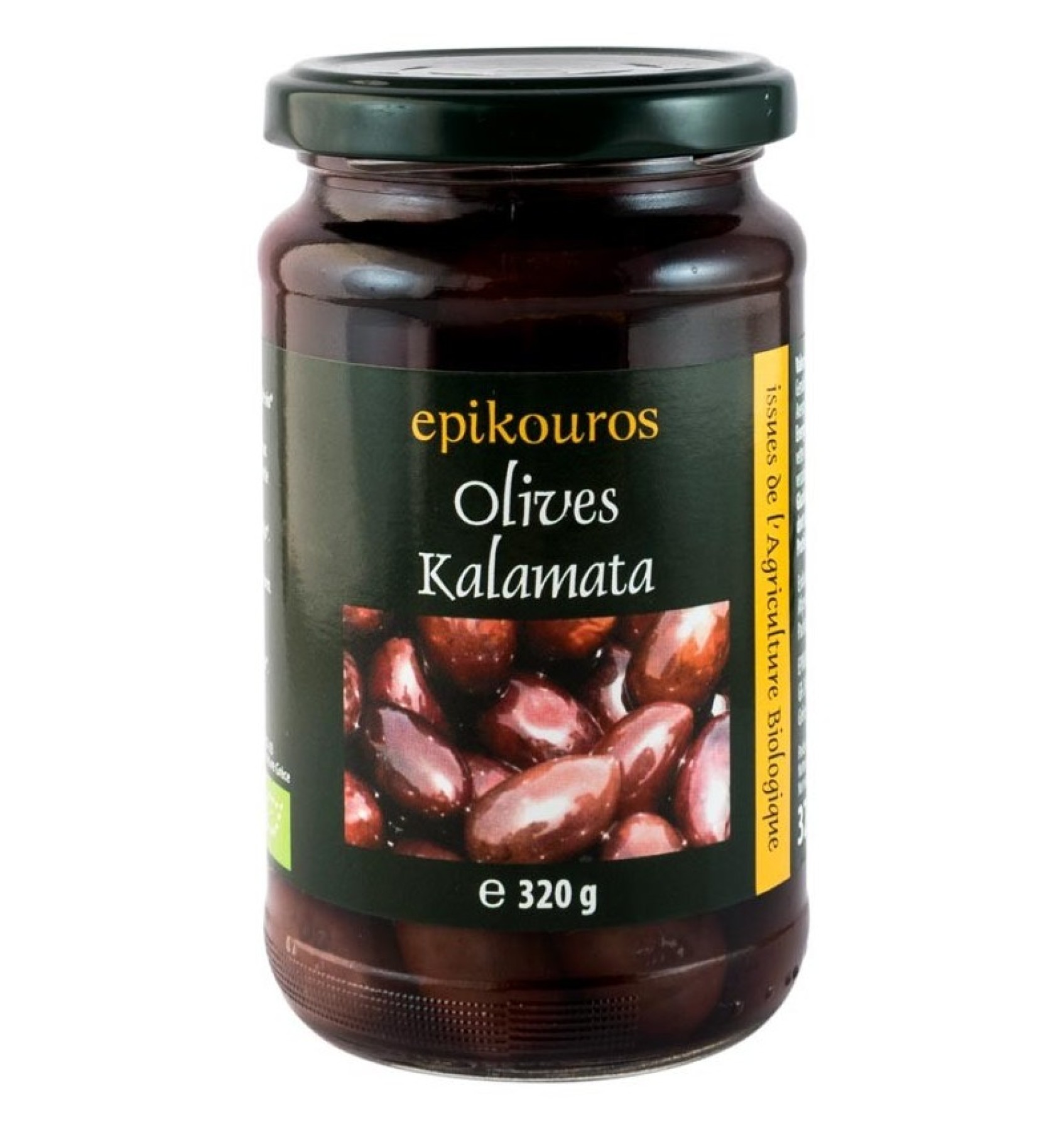 Epikouros Masline bio Kalamata in saramura, 320g
