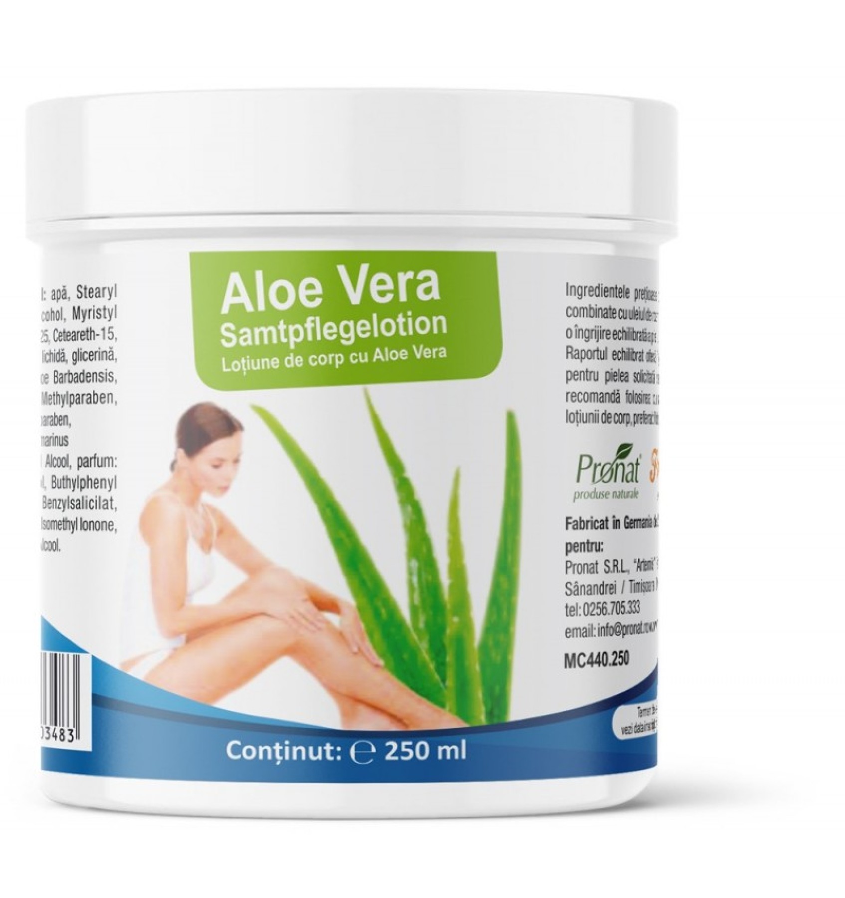 Lotiune de corp cu Aloe Vera, 250 ml Medicura