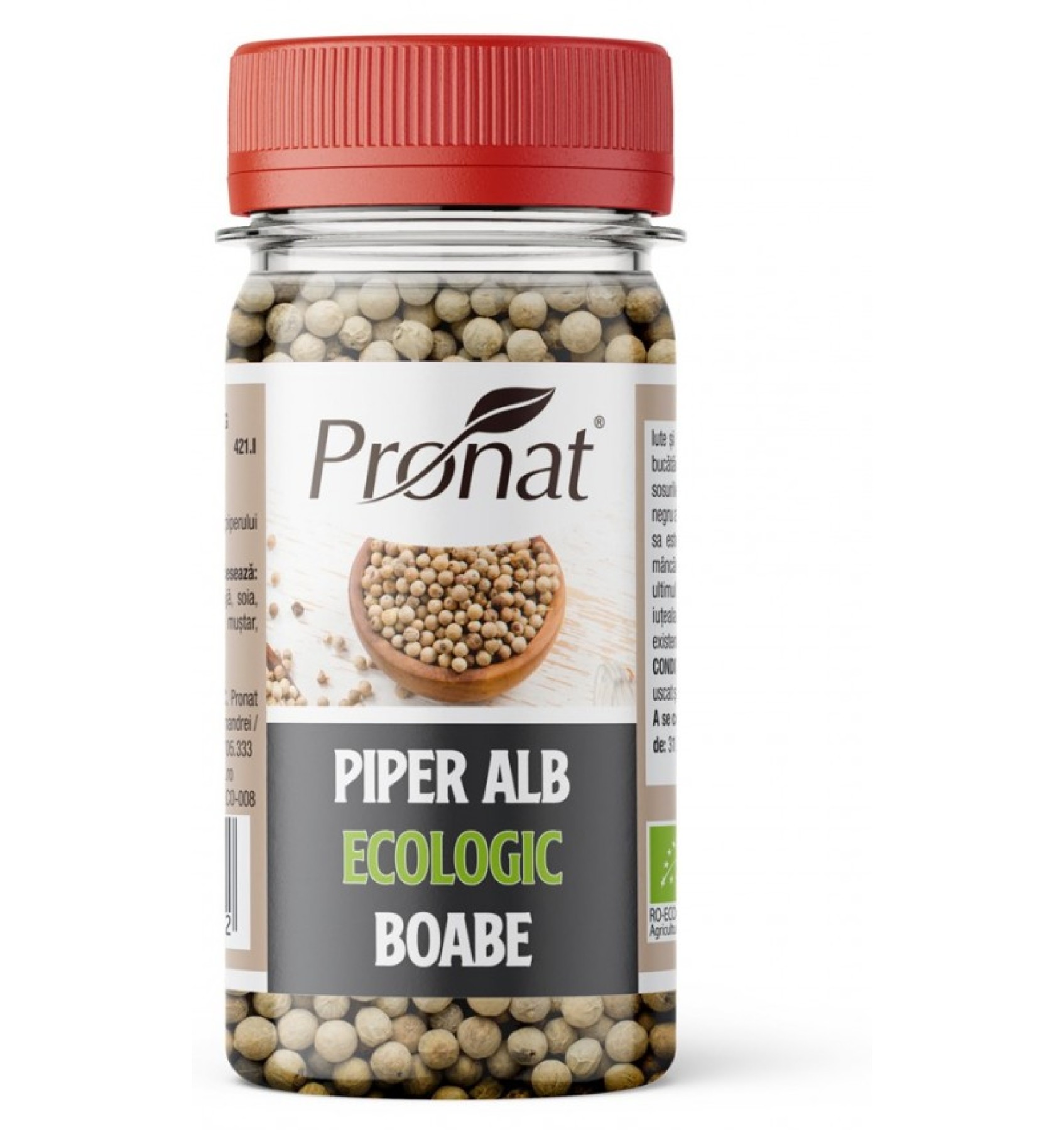 Piper alb boabe, BIO, 60g