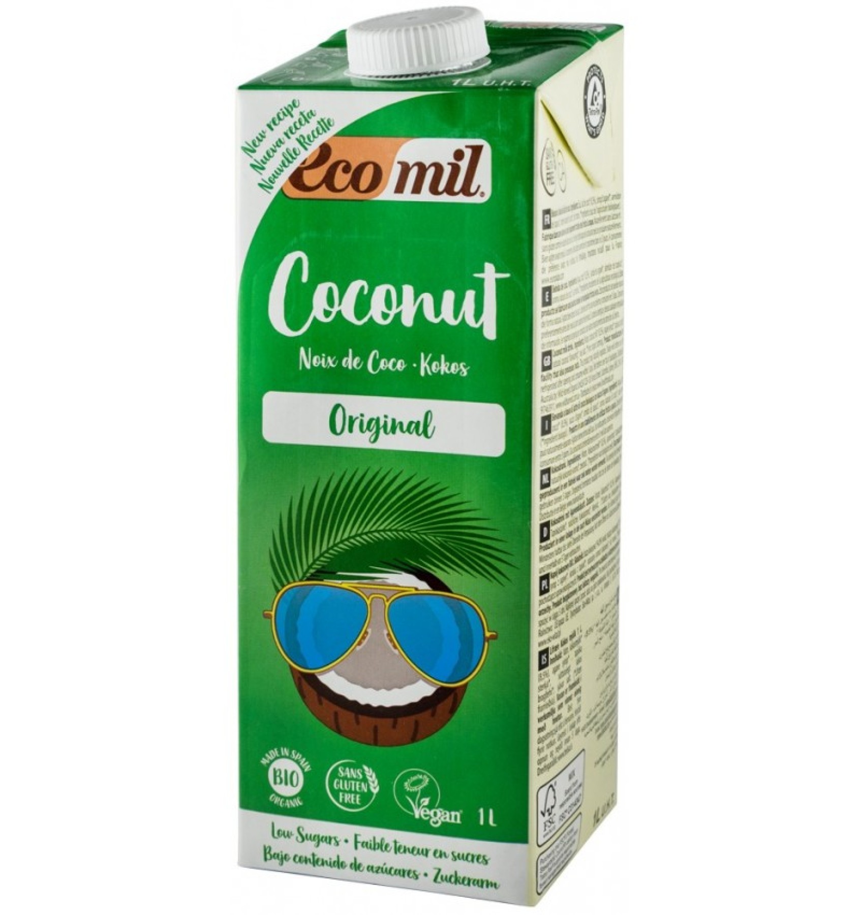 Bautura vegetala Bio de cocos, 1 l Ecomil