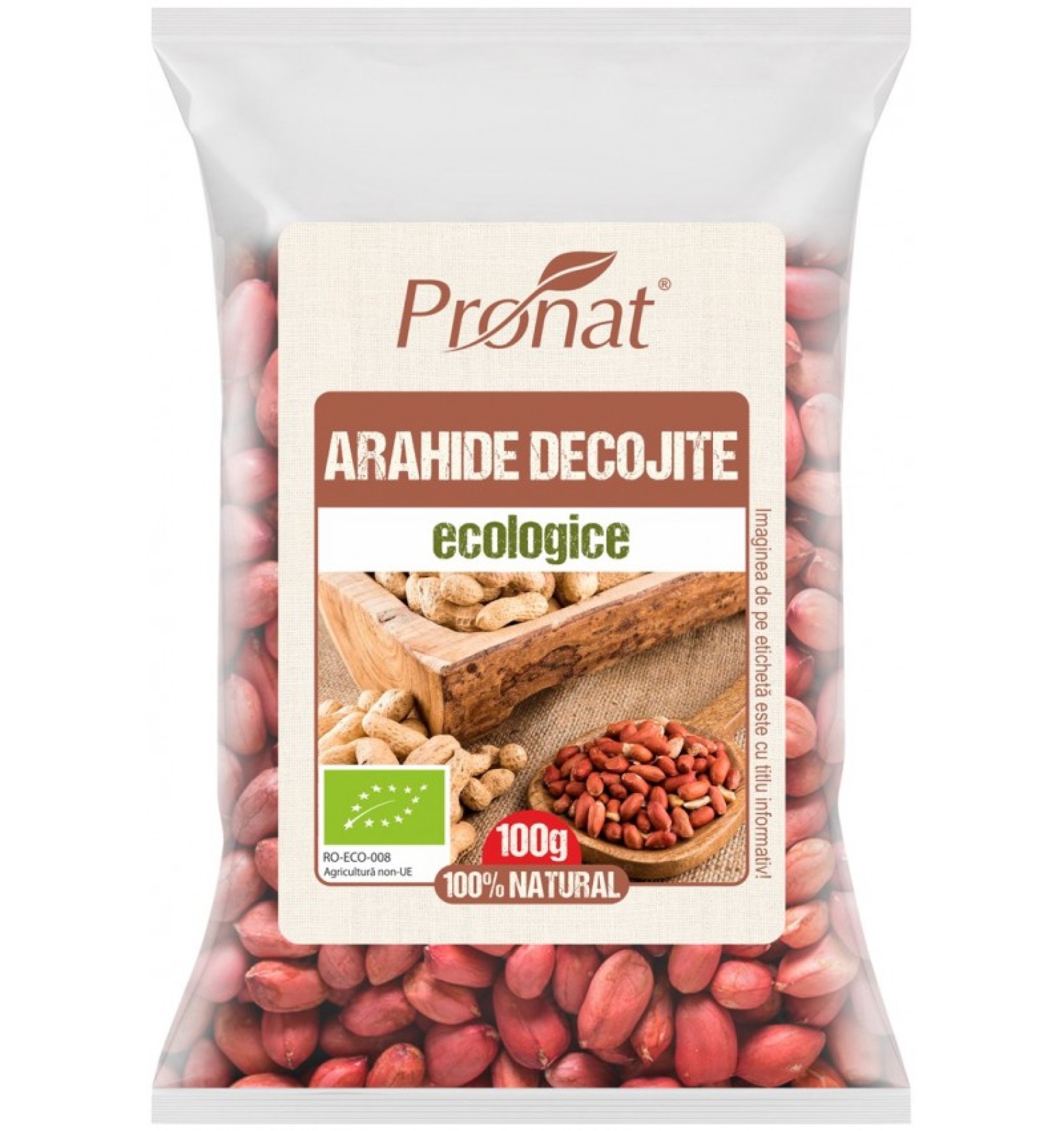 Arahide Bio decojite, 100 g