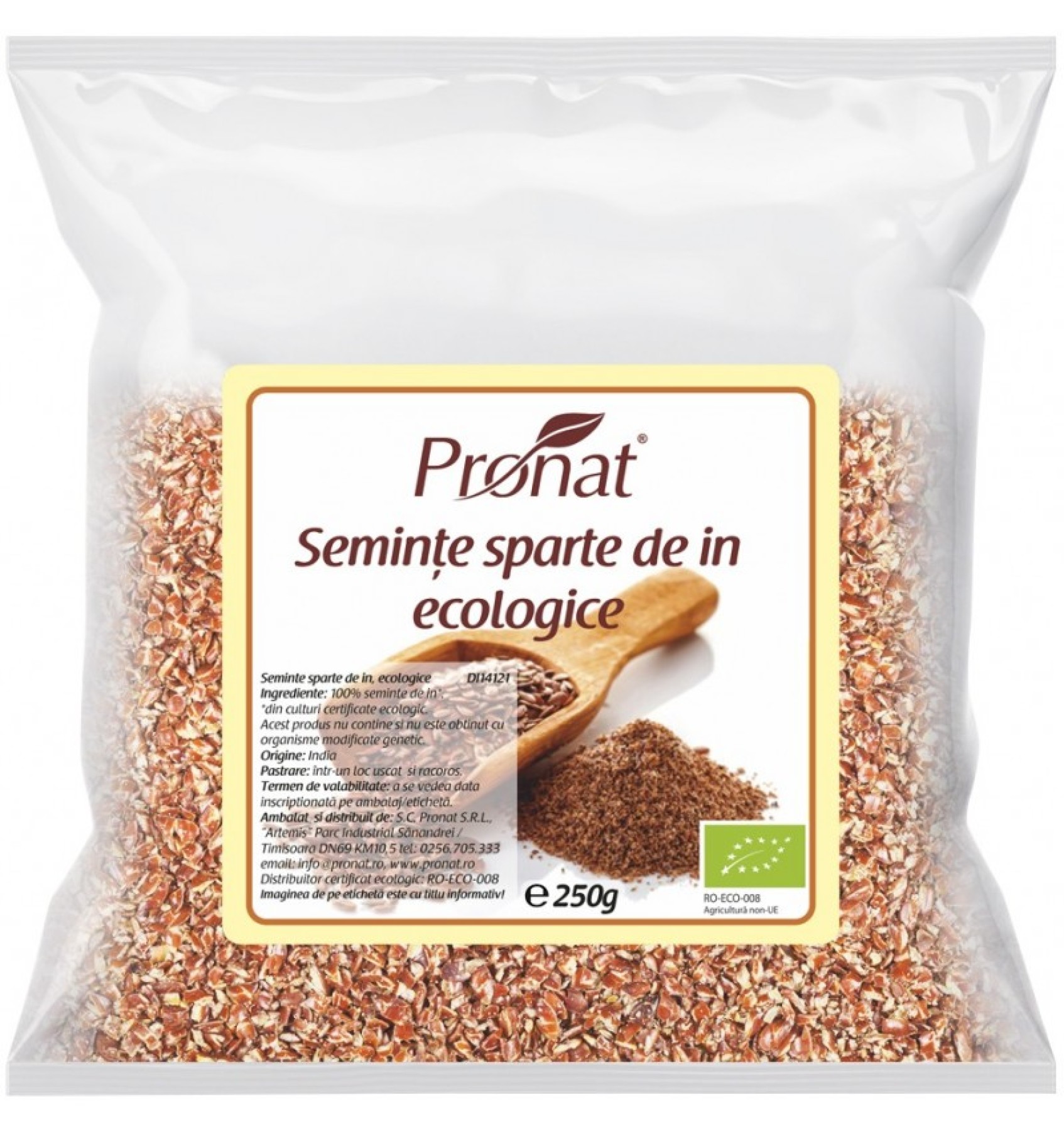 Seminte de in sparte Bio, 250 g