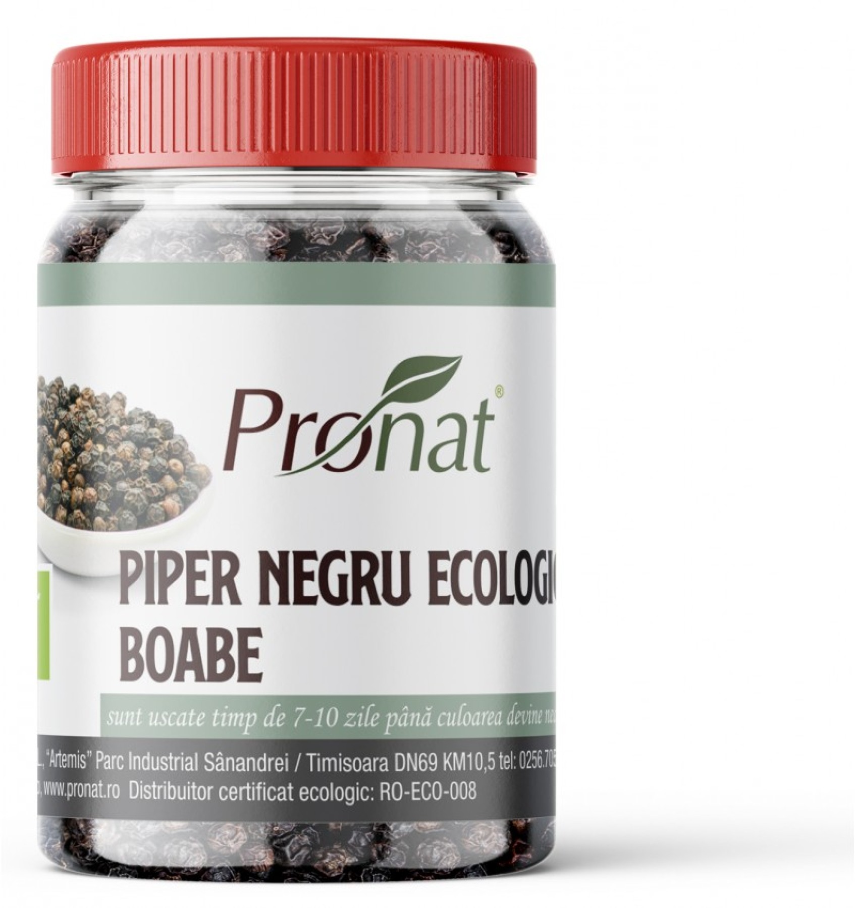 Piper negru Bio boabe, 140 g