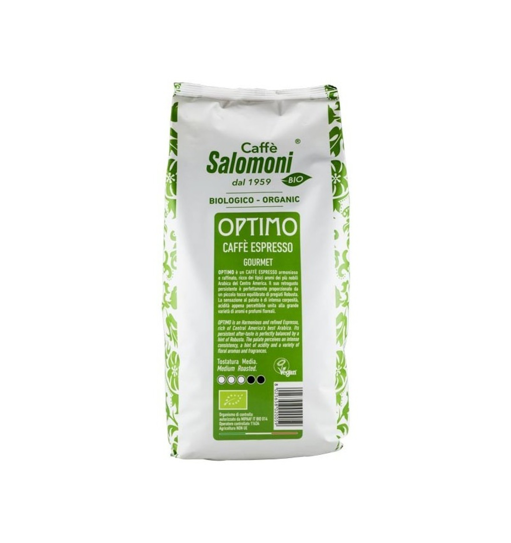 Cafea boabe BIO Espresso Gourmet 1 kg Salomoni